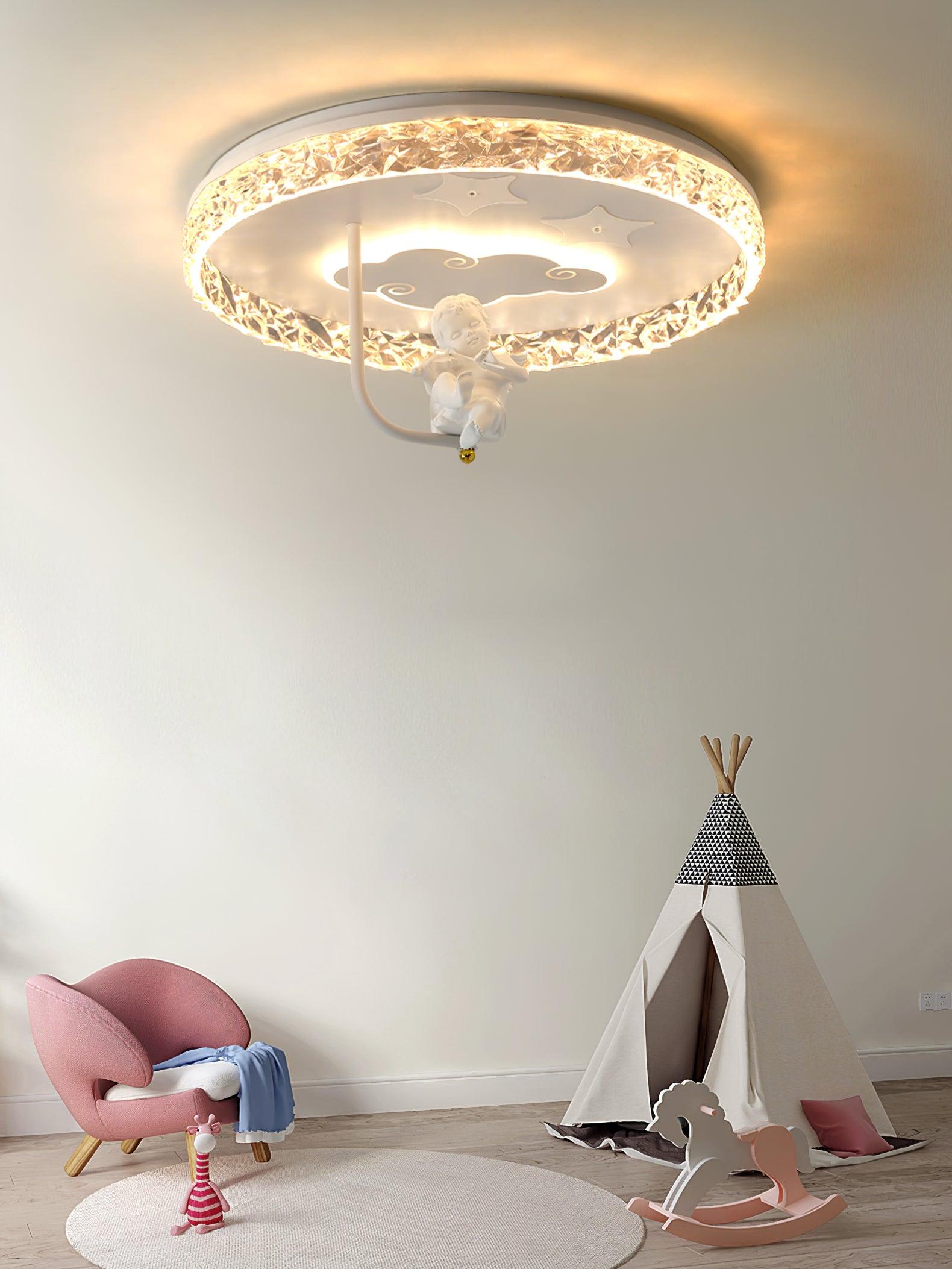 Round Carousel Children's Ceiling Lamp - Lumpaz