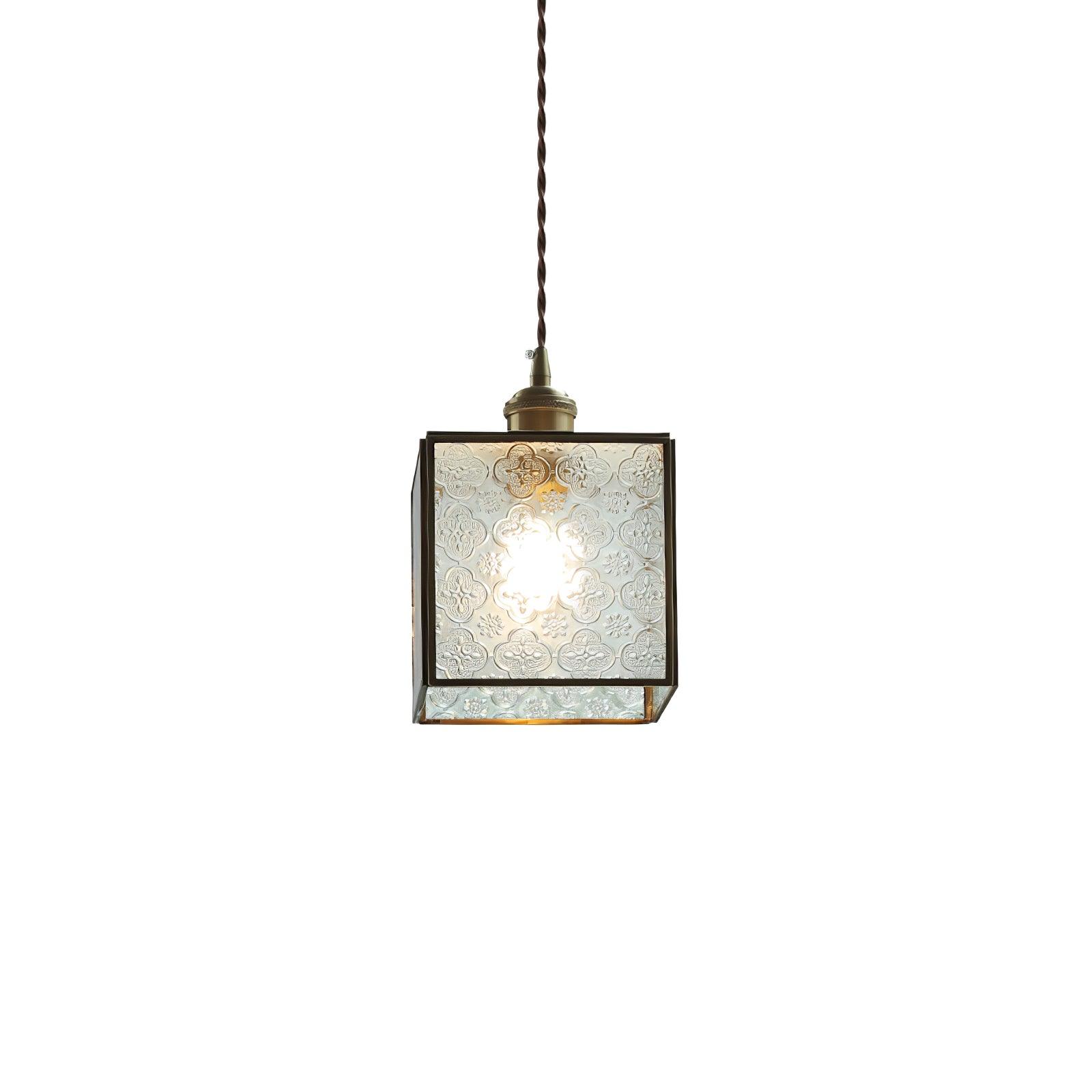 Patterned Glass Pendant Lamp - Lumpaz