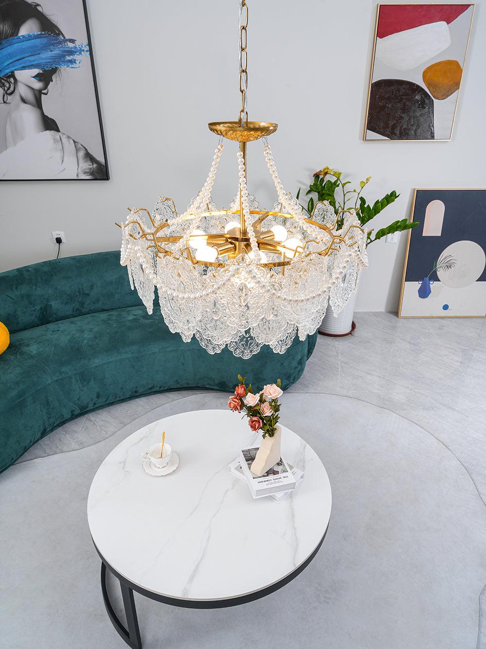 Pearls Glass Chandelier - Lumpaz