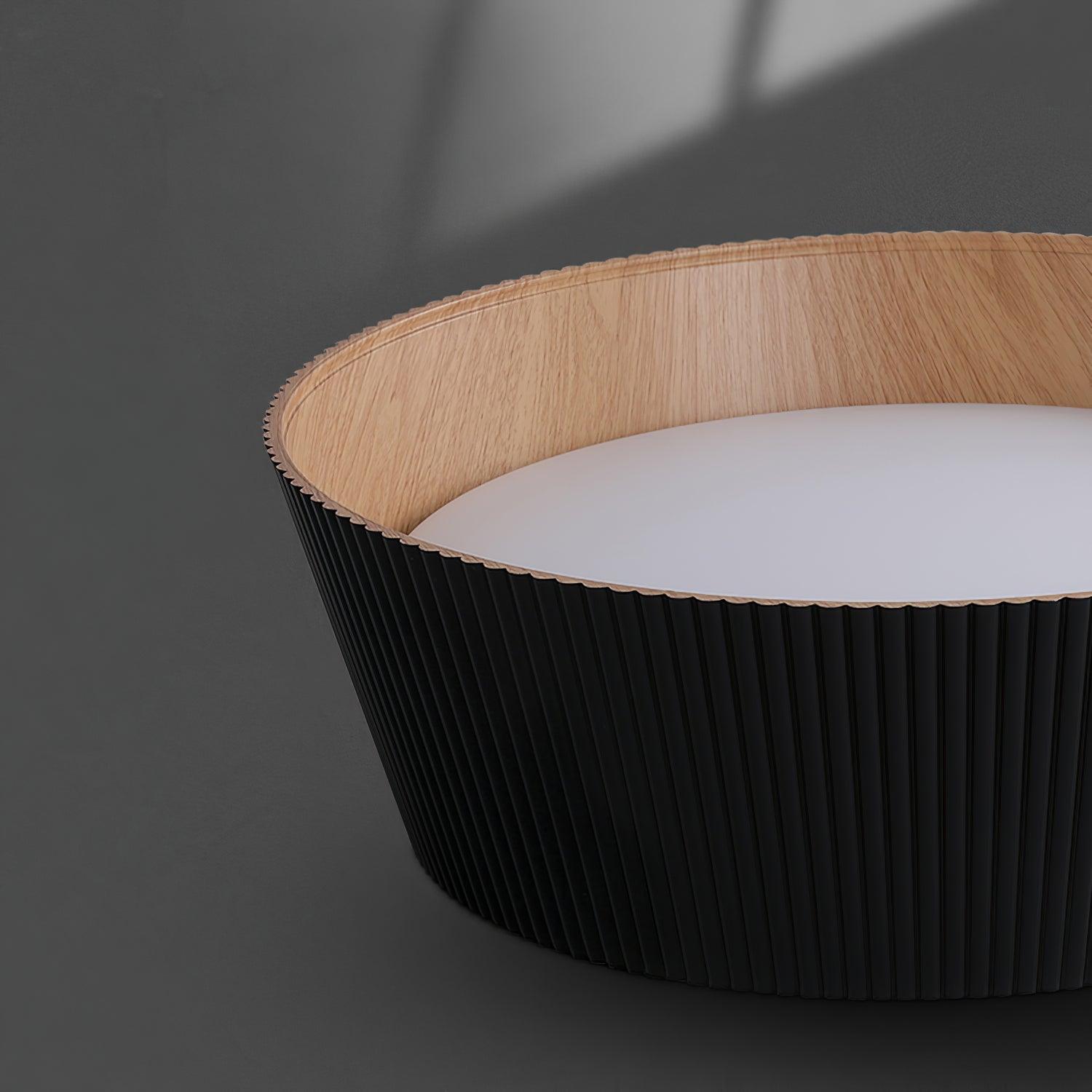 Modern Ribbed Ceiling Light - Lumpaz