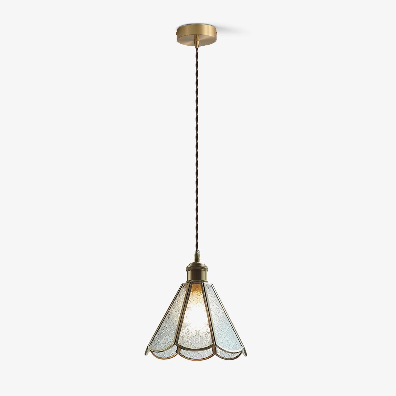 Patterned Glass Pendant Lamp - Lumpaz