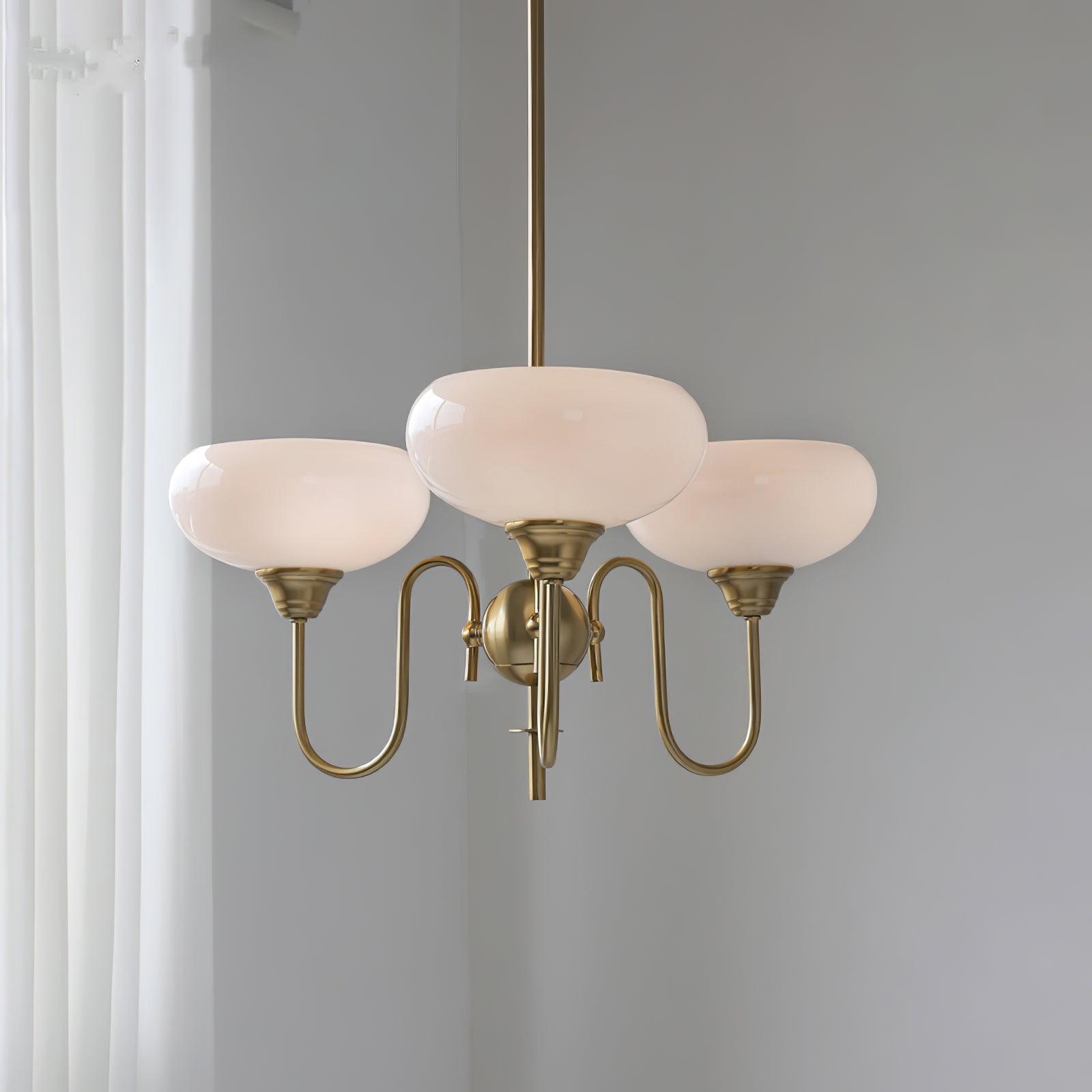 Creamy Persimmon Chandelier - Lumpaz