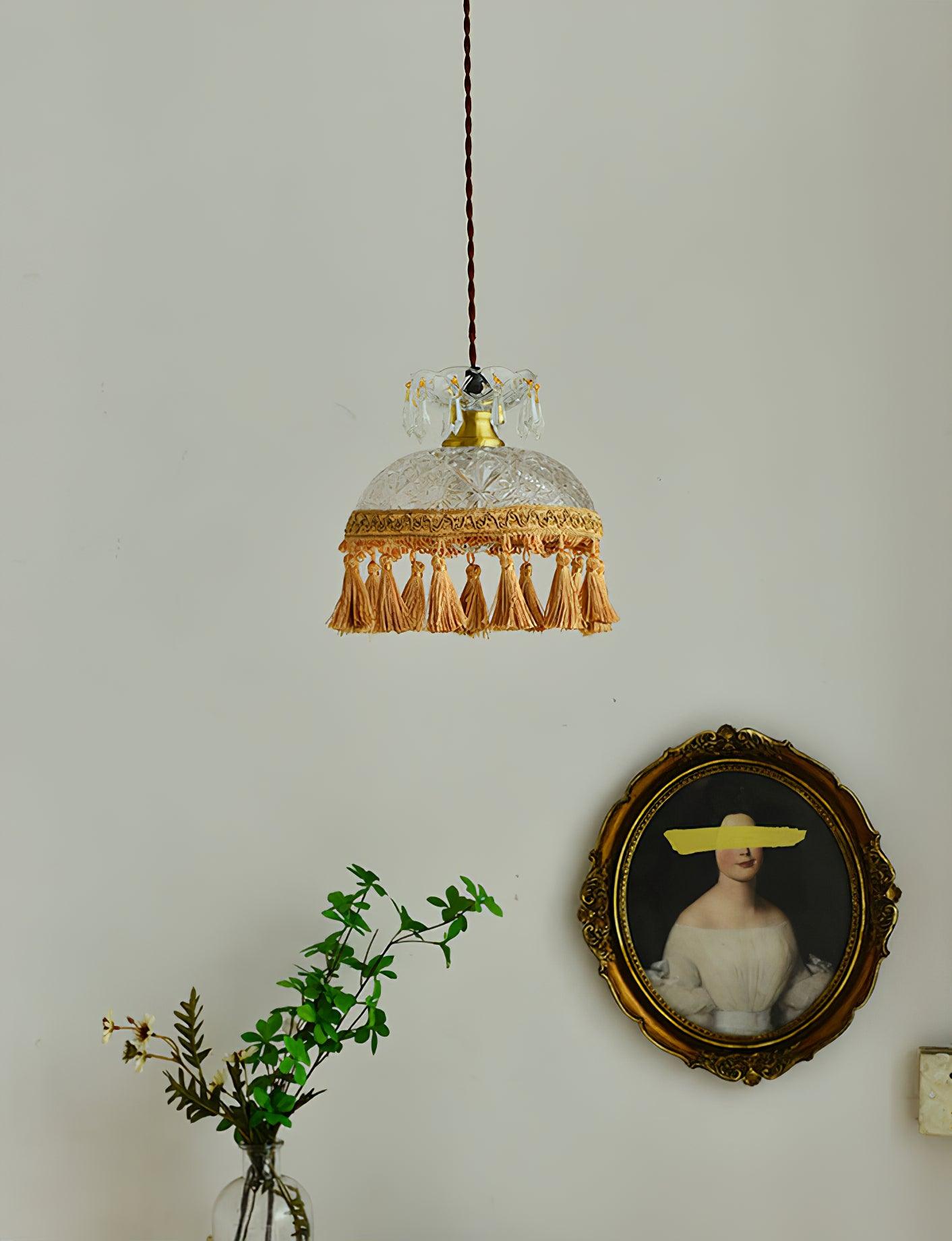 Bowl Tassel Pendant Light - Lumpaz