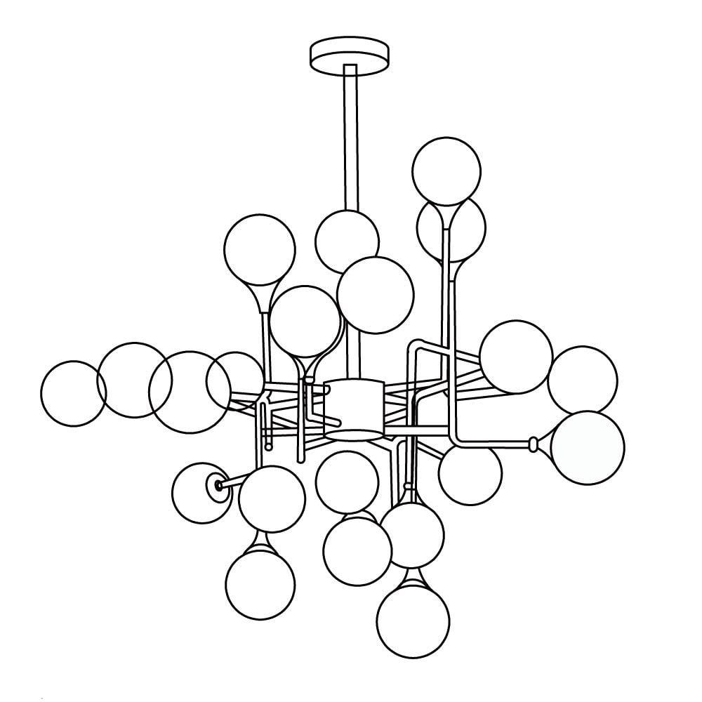 Stilnovo Chandelier - Lumpaz