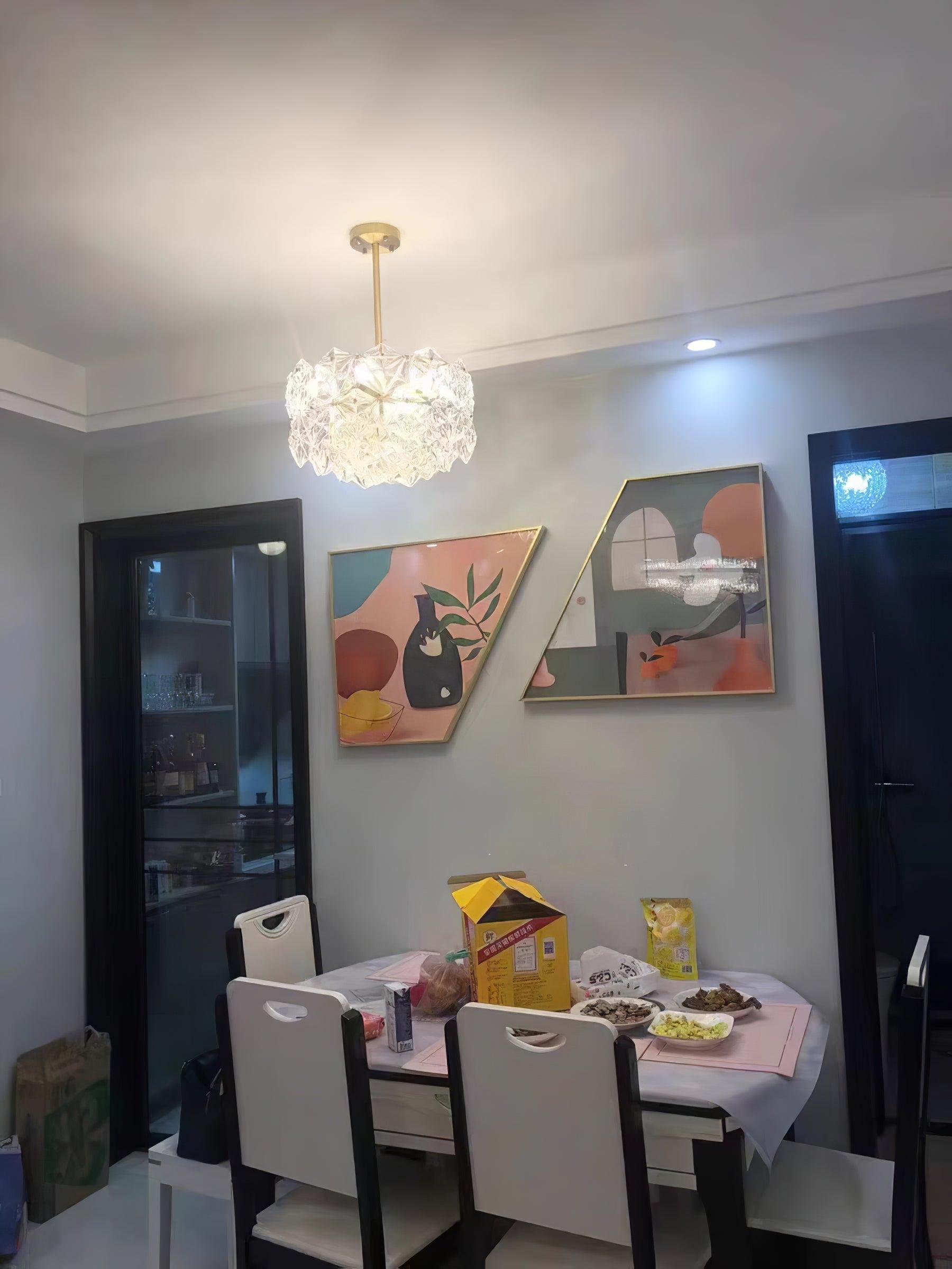 Snowflake Glass Chandelier - Lumpaz