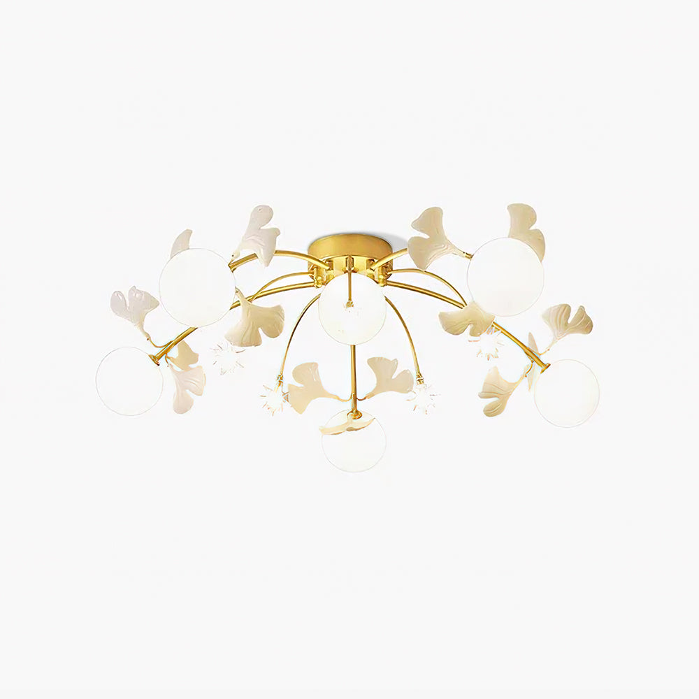 Ginkgo Glass Ceiling Lamp - Lumpaz