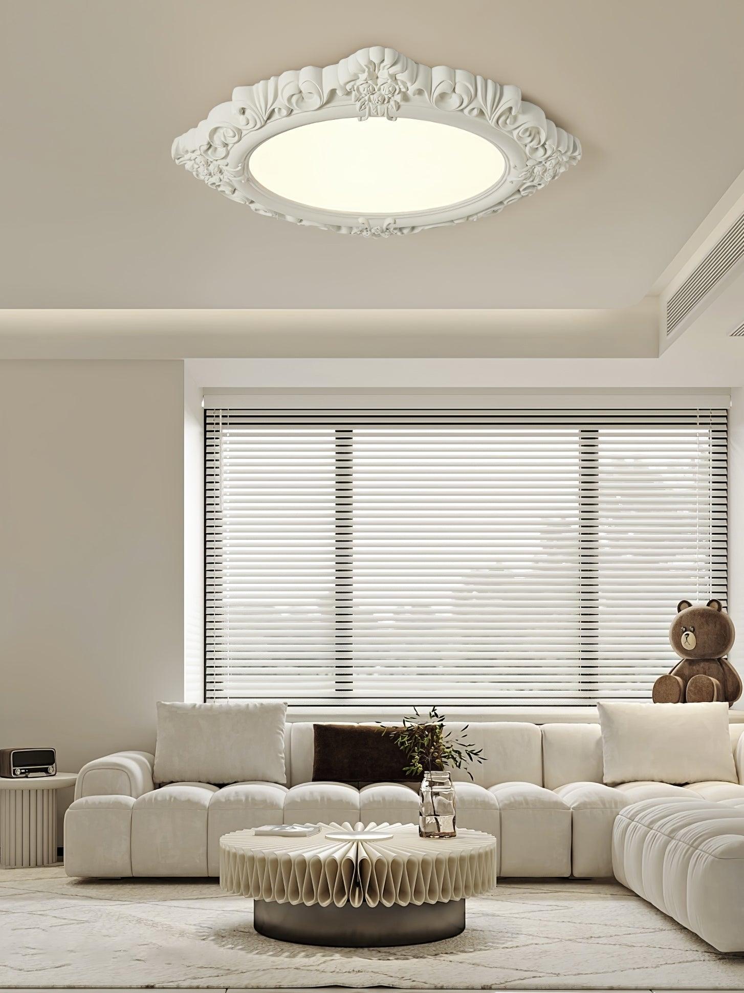 Sculpted Resin Ceiling Lamp - Lumpaz