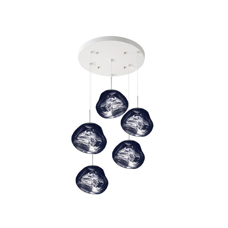 Multi Lava Round Pendant Lamp - Lumpaz