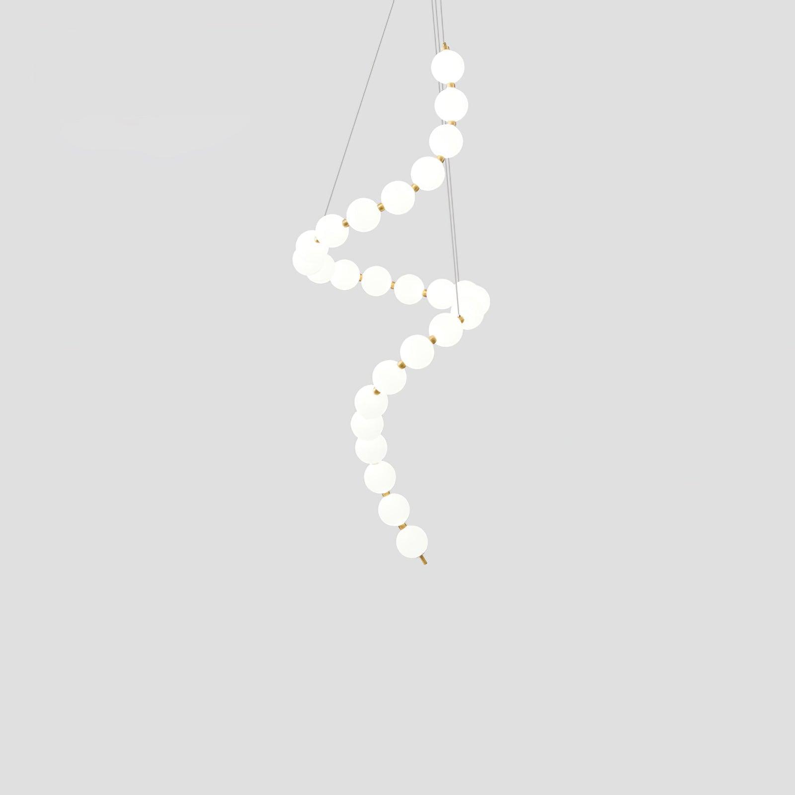 Acrylic Pearl Necklace Chandelier - Lumpaz