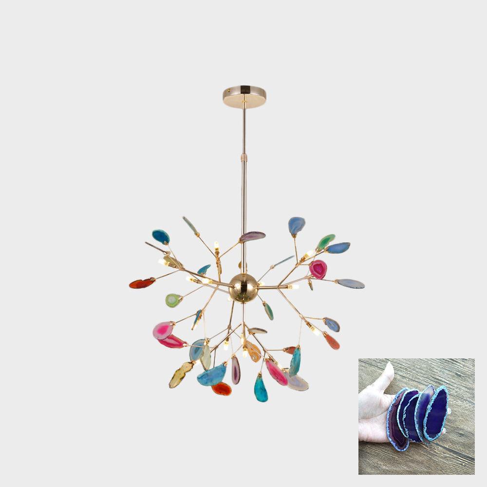 Agate Flake Chandelier - Lumpaz