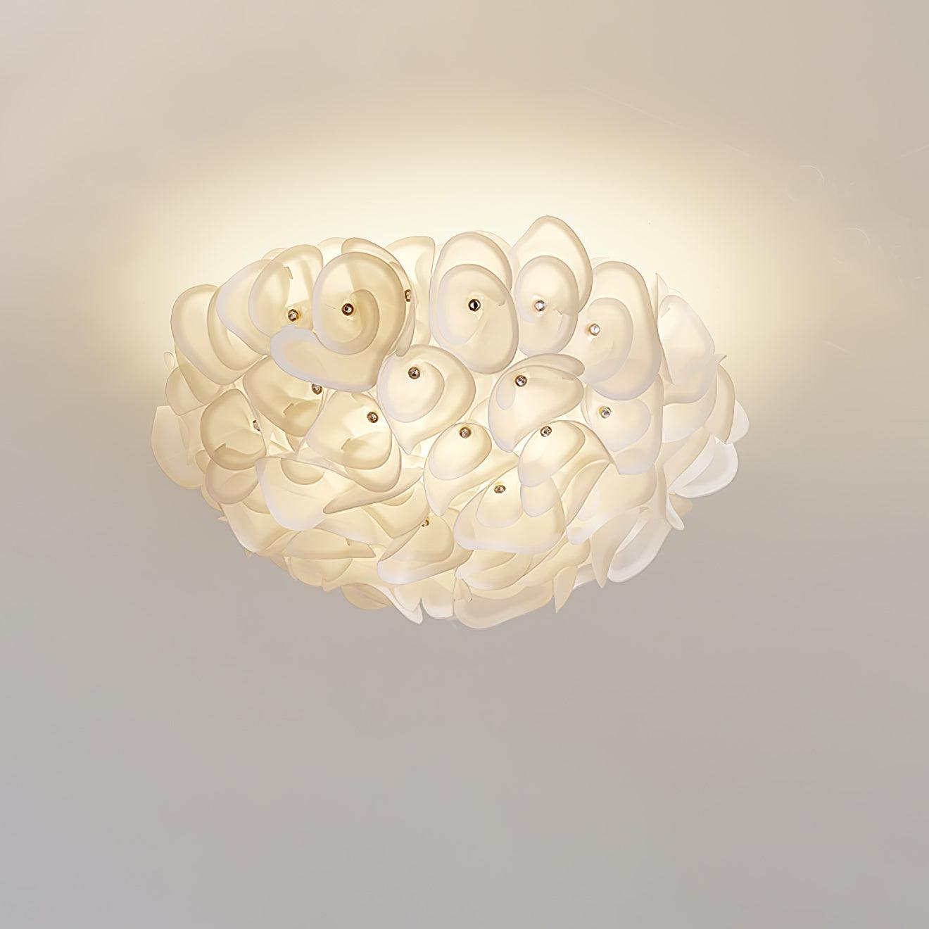 White Hydrangea Ceiling Lamp - Lumpaz