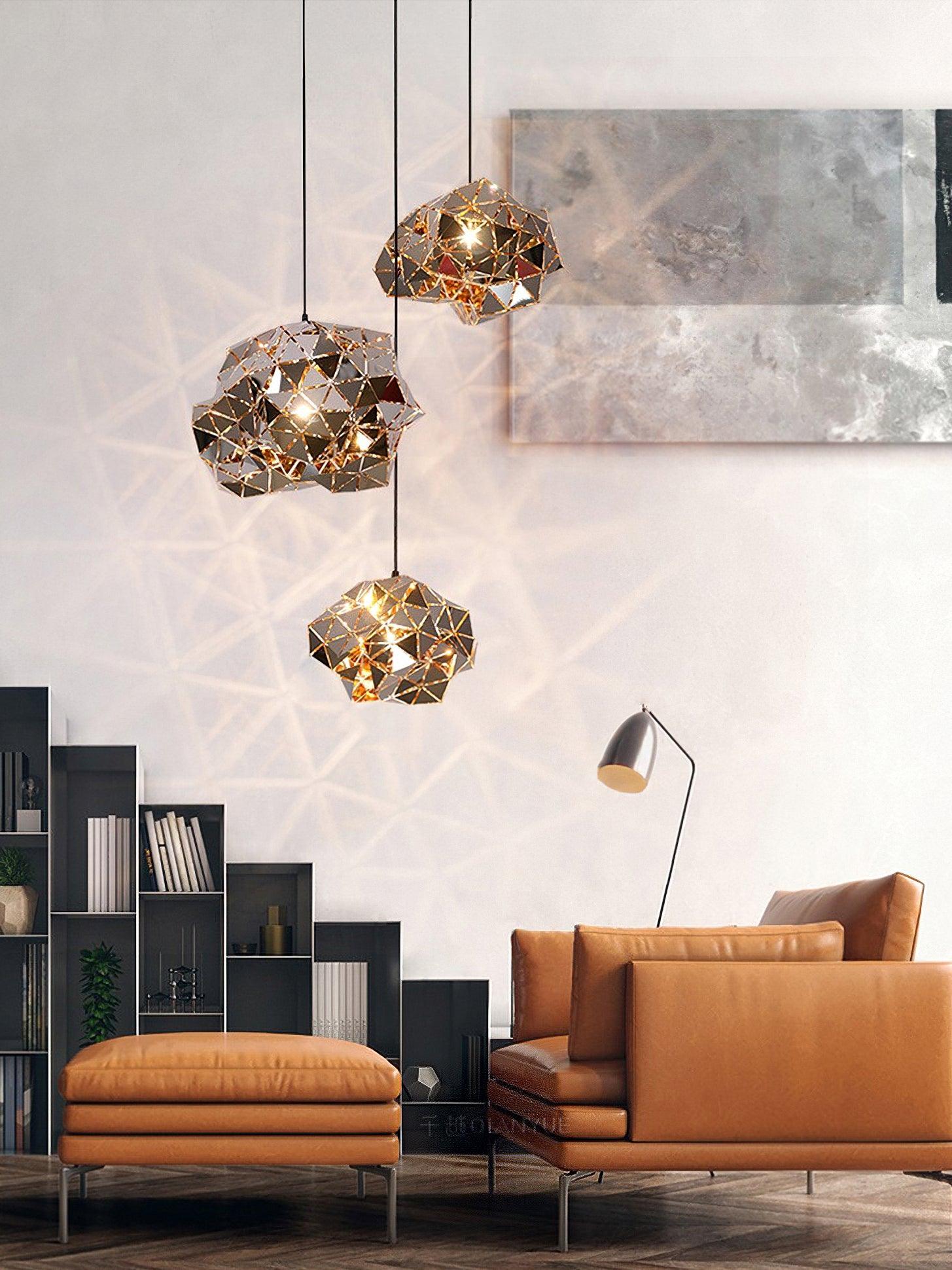Geometric Panel Pendant Lamp - Lumpaz