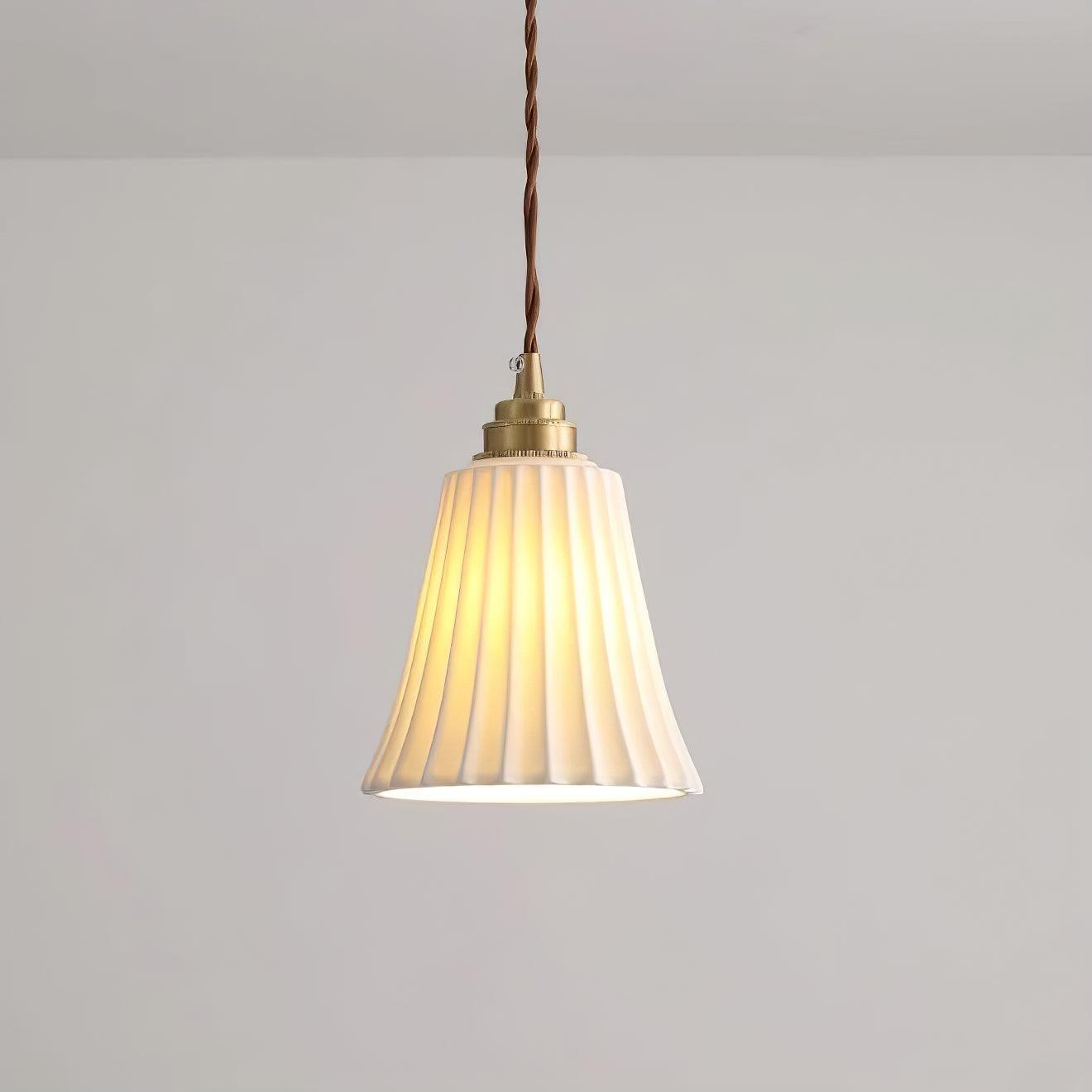 Trumpet Ceramic Pendant Light - Lumpaz