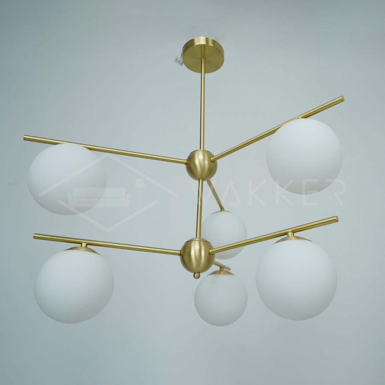 Sphere & Stem Chandelier - Lumpaz