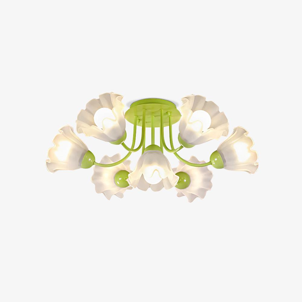 Floral Sculpted Ceiling Lamp - Lumpaz