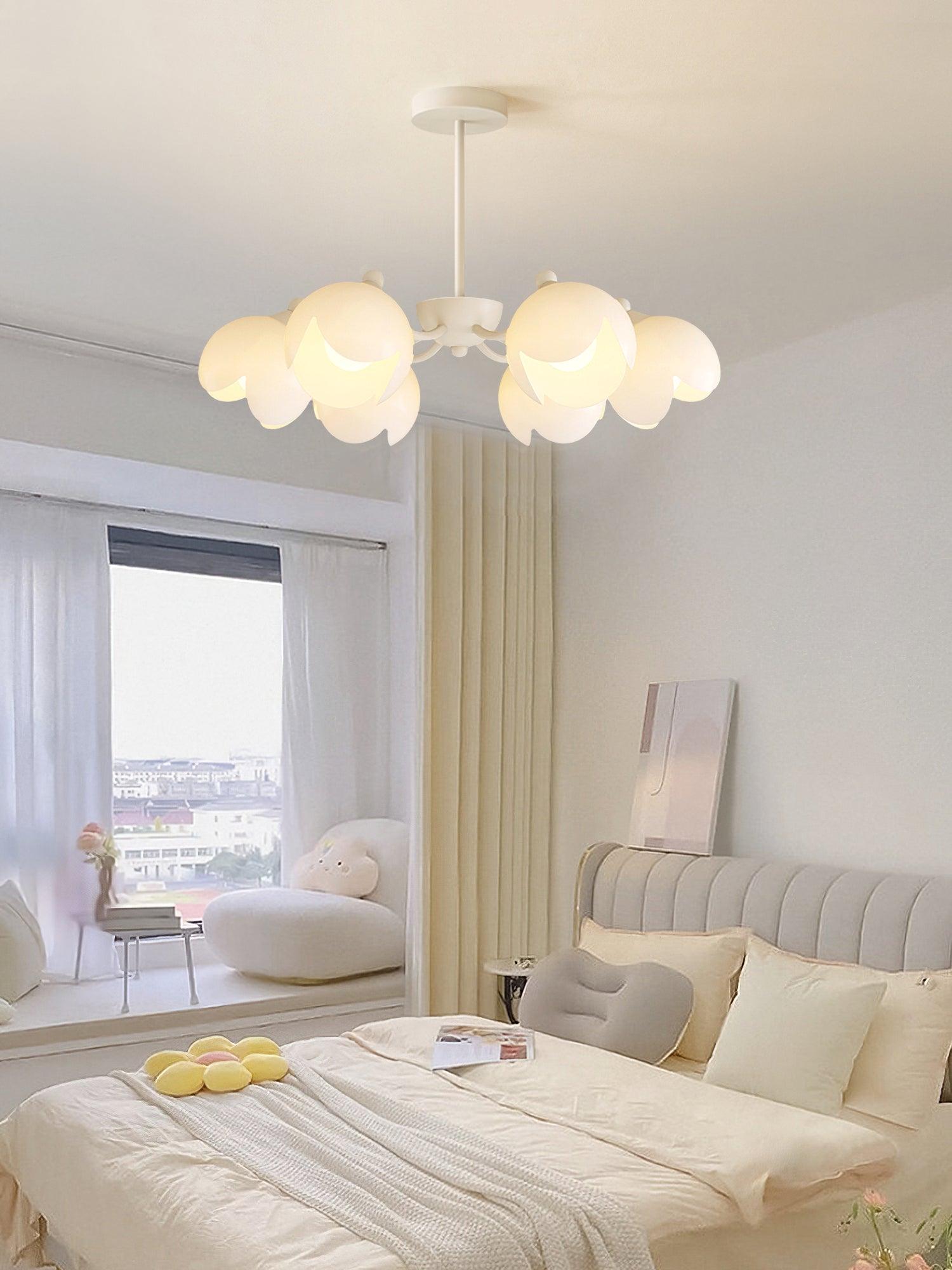 Murano Cream Chandelier - Lumpaz