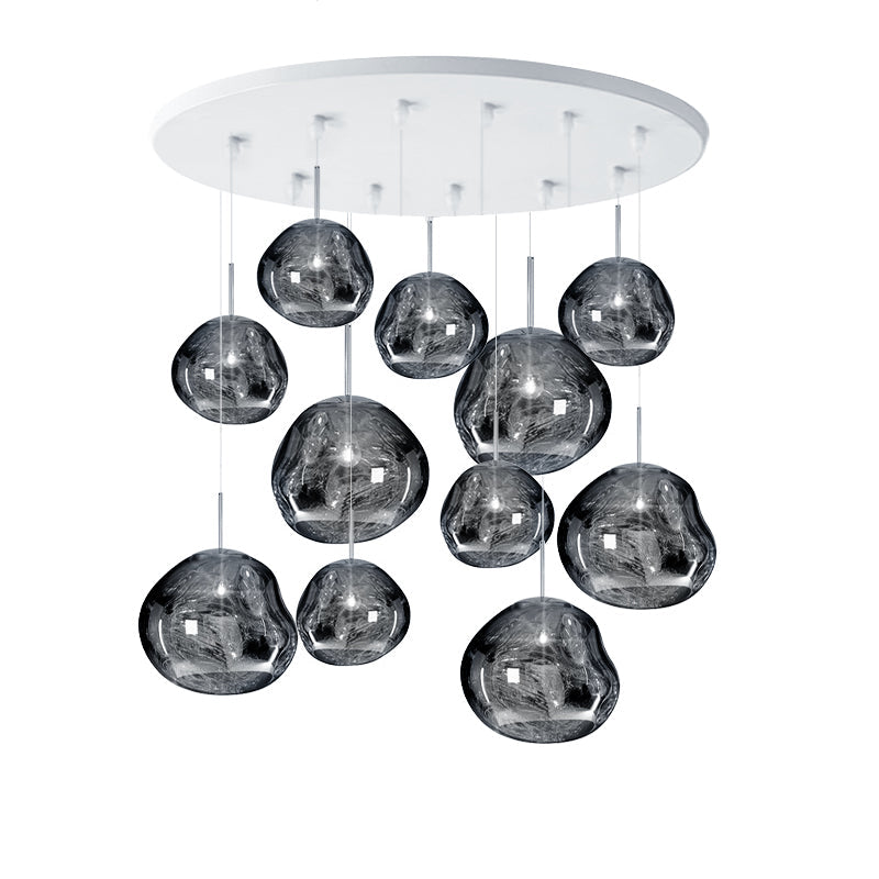 Multi Lava Round Pendant Lamp - Lumpaz