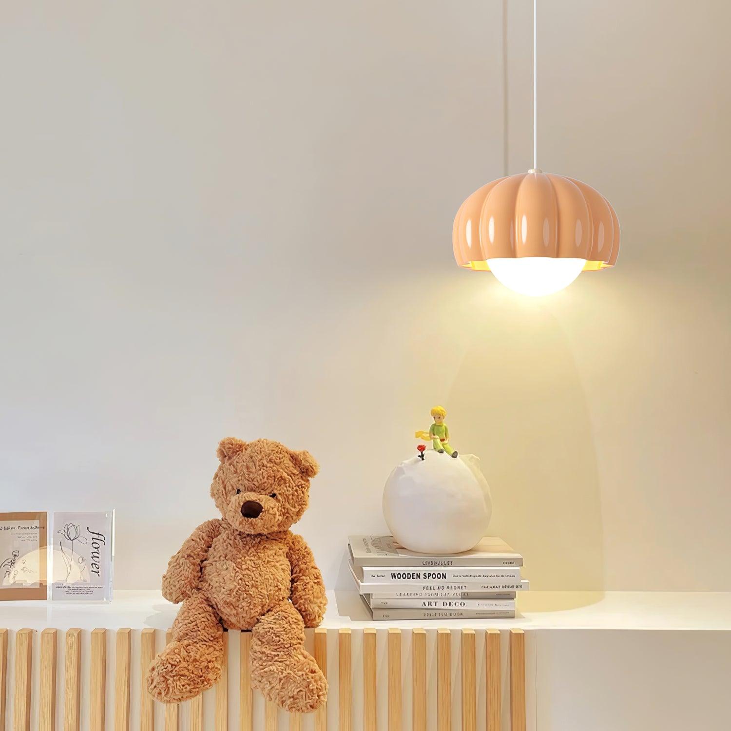 Creamy Pumpkin Pendant Light - Lumpaz