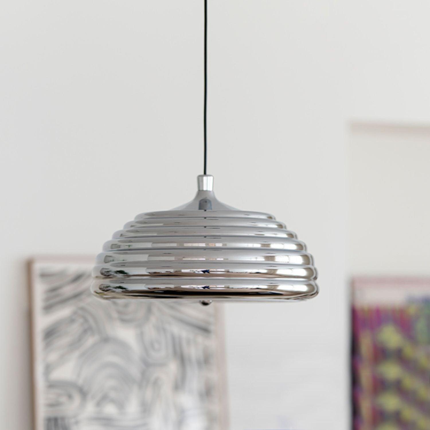 Saturno Chrome Pendant Lamp - Lumpaz