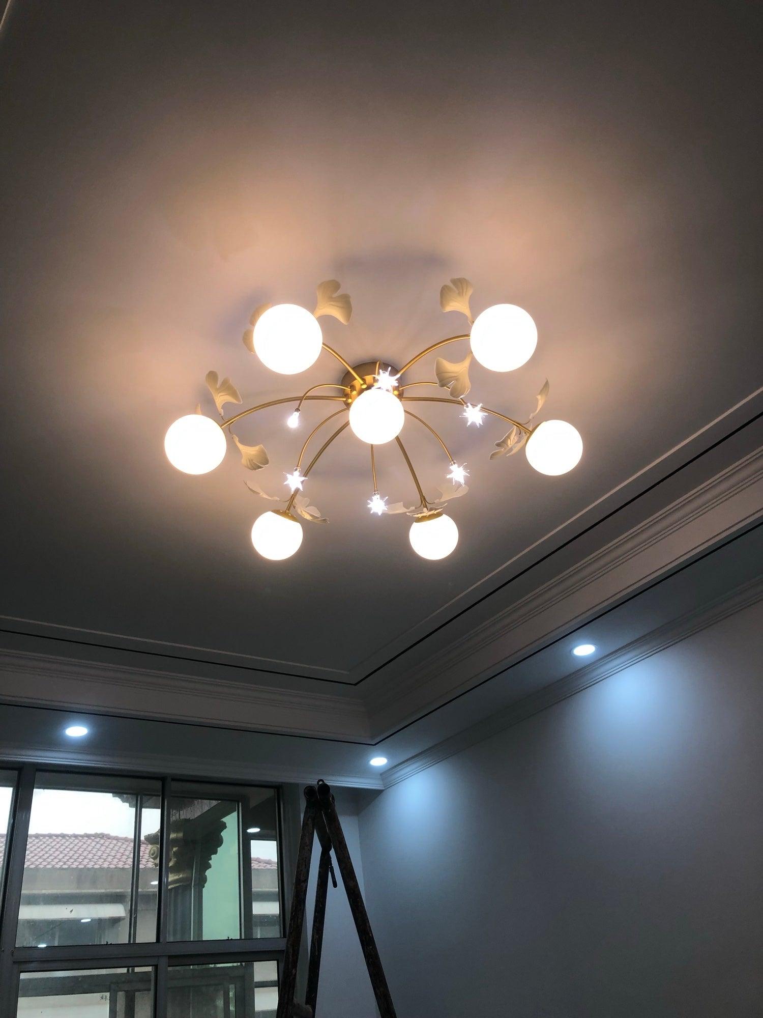 Ginkgo Glass Ceiling Lamp - Lumpaz