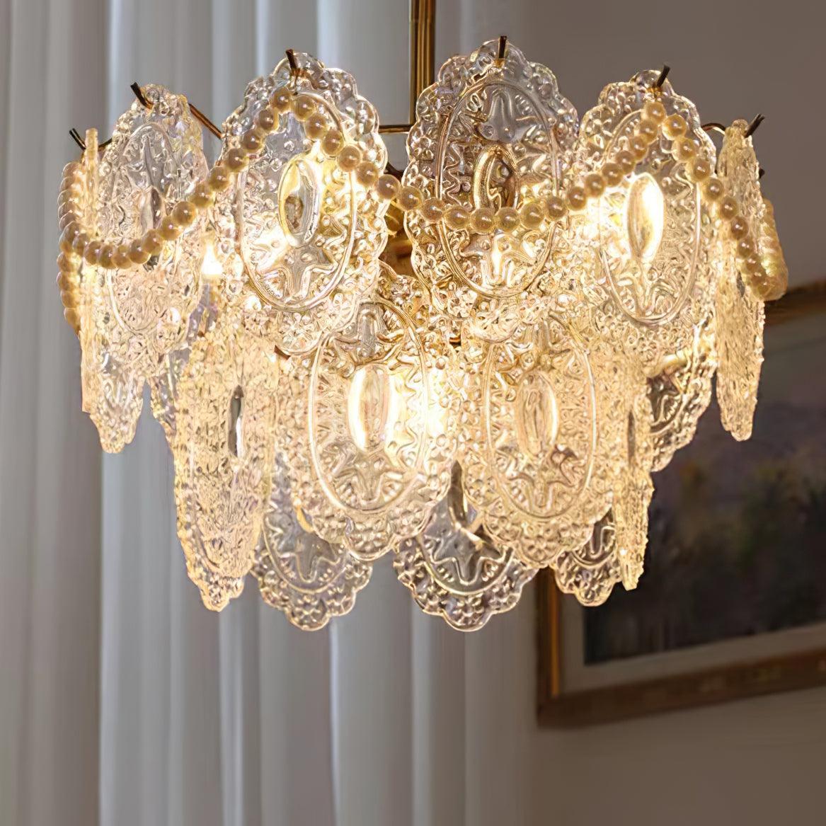 Wave Pearl Chandelier - Lumpaz