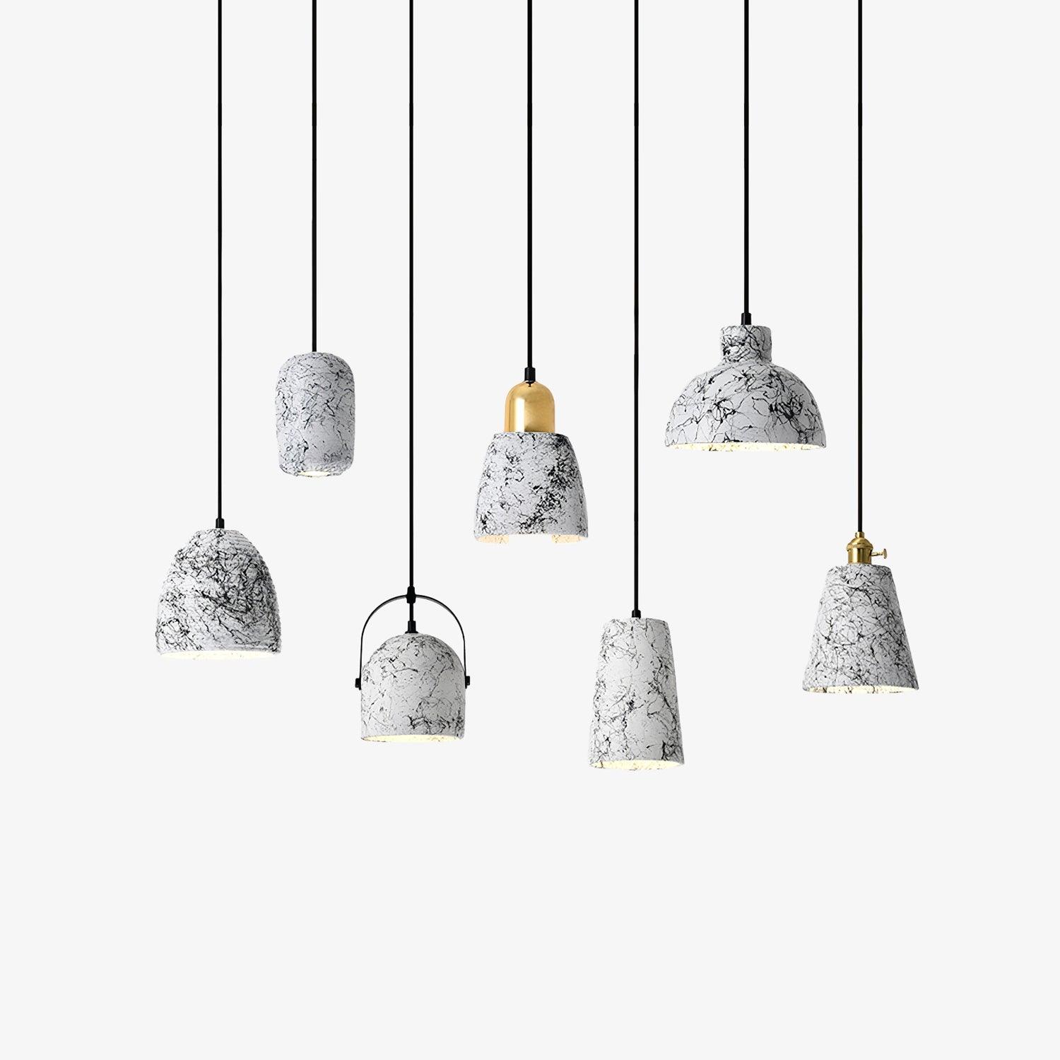 Hubble Cement Pendant Lights - Lumpaz