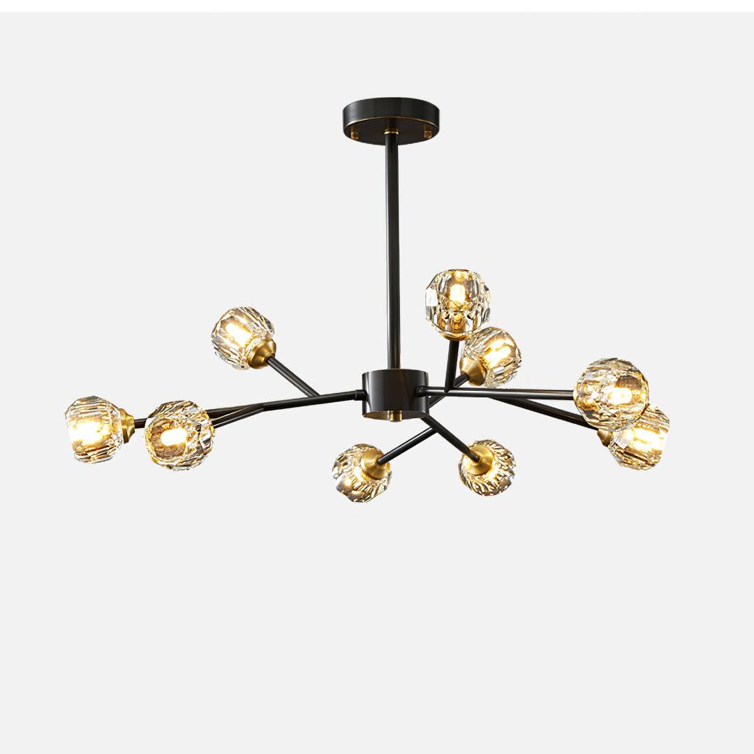 Crystal Ball Round Cluster Chandelier - Lumpaz
