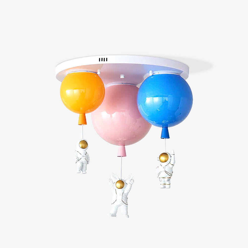 Astronaut Glossy Balloon Ceiling Lamp - Lumpaz