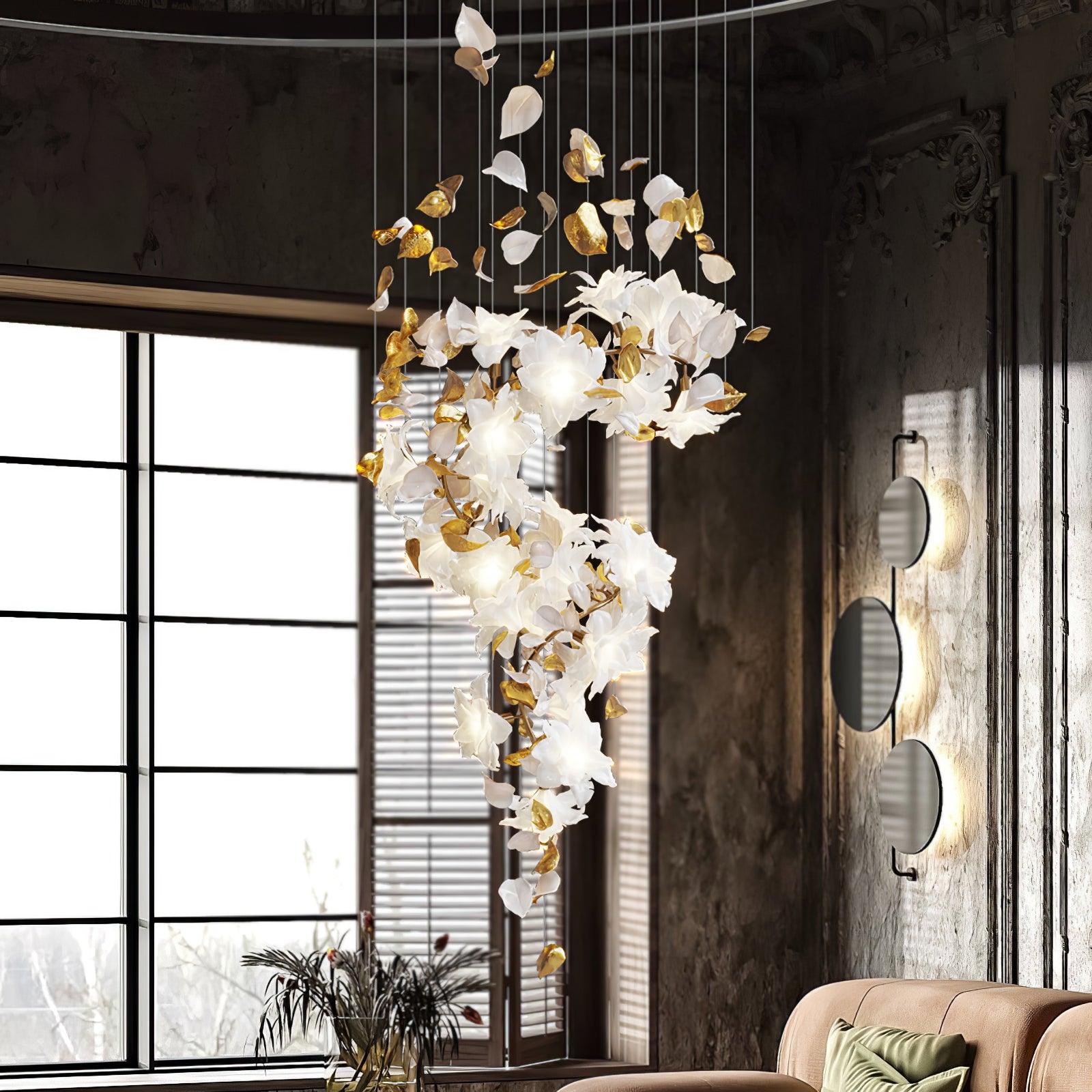 Flying Flowers Fluttering Chandelier - Lumpaz
