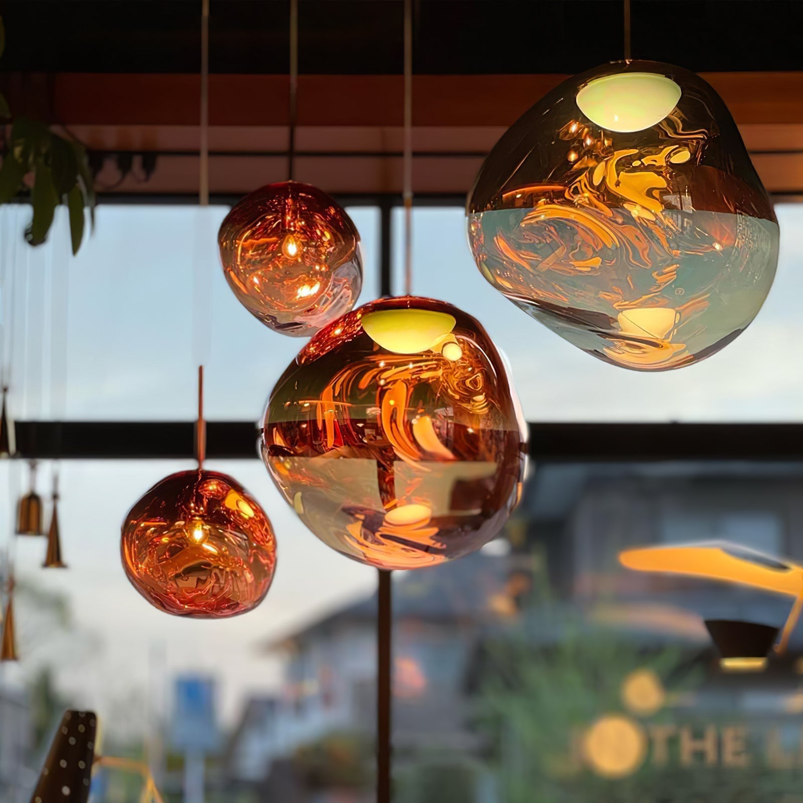 Multi Lava Round Pendant Lamp - Lumpaz