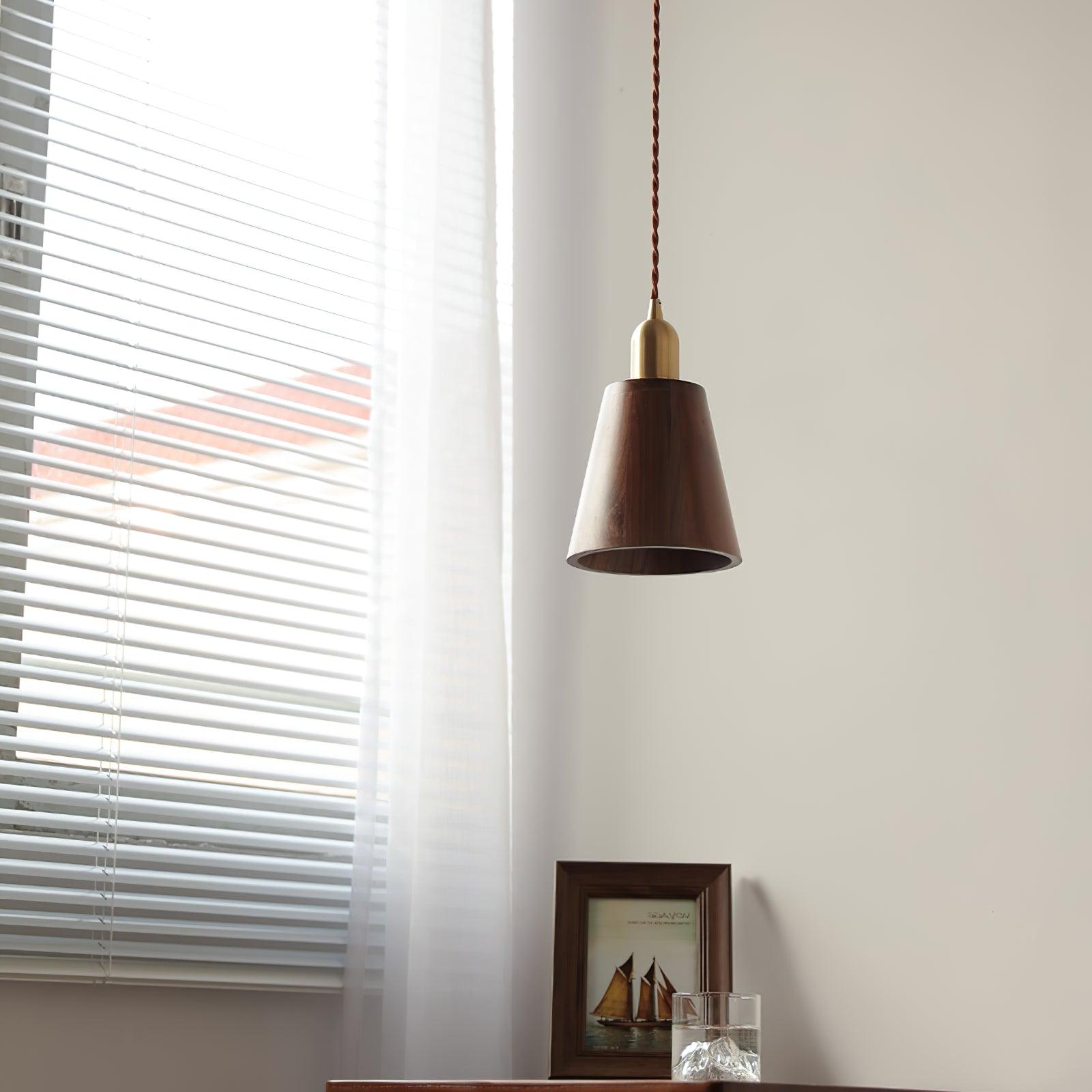 Lyfa Walnut Pendant Light - Lumpaz