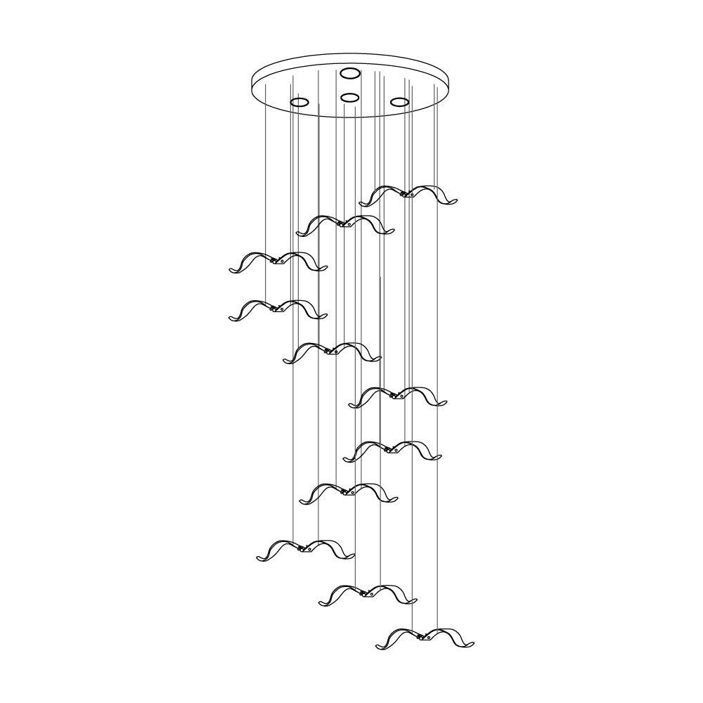 Large Seagull Chandelier - Lumpaz