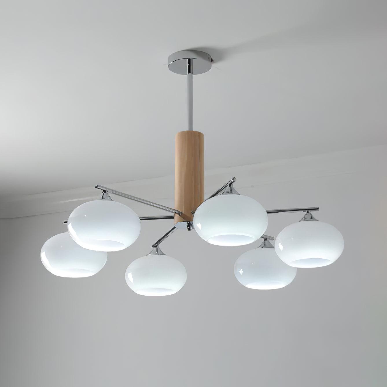 Elliptical Persimmon Chandelier - Lumpaz