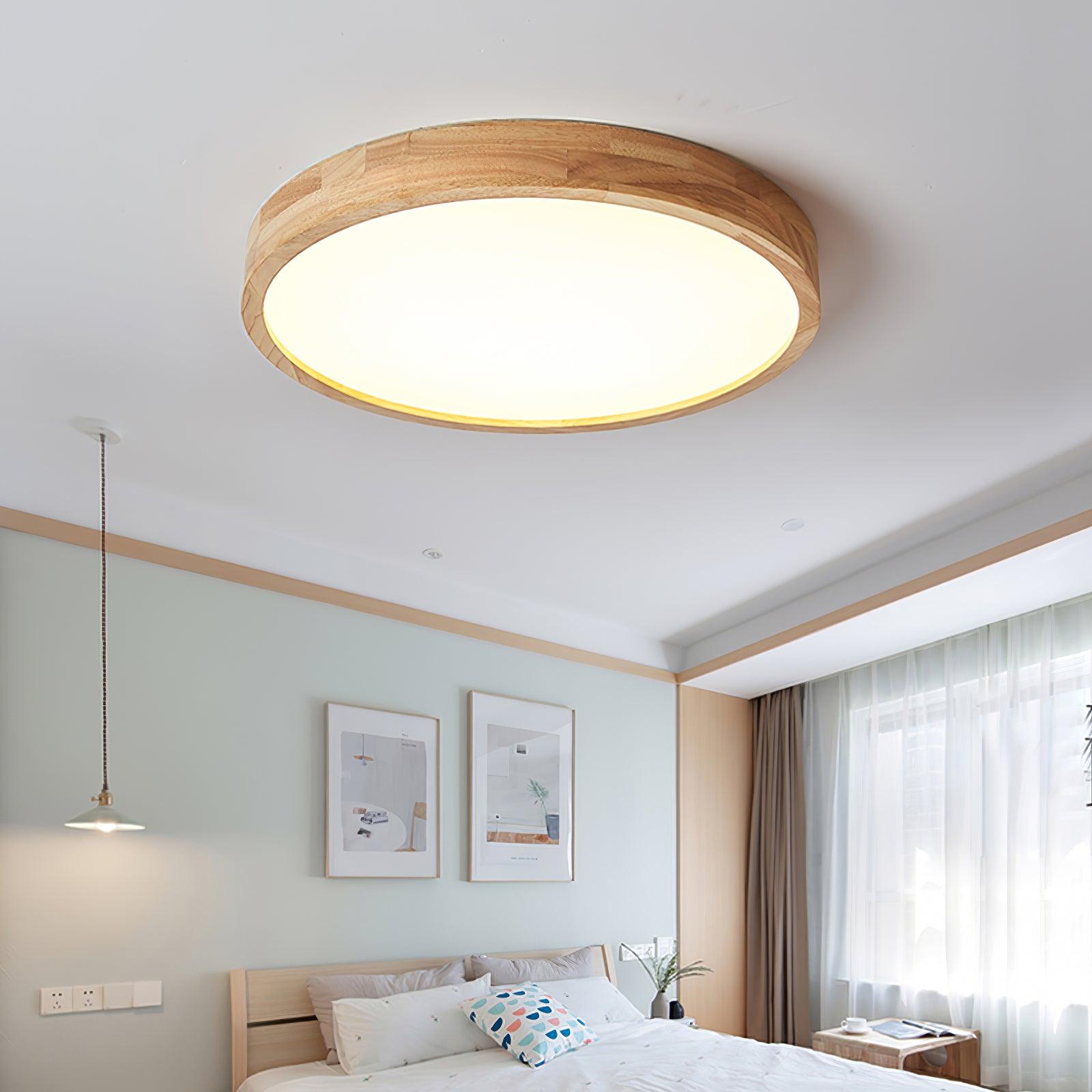 Wooden Geometric Ceiling Light - Lumpaz