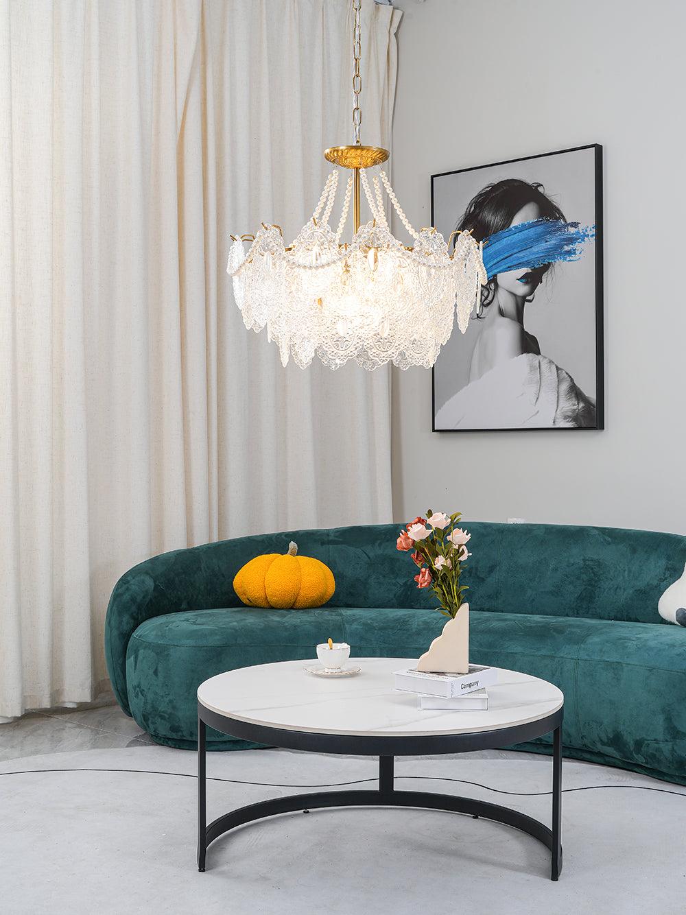 Pearls Glass Chandelier - Lumpaz