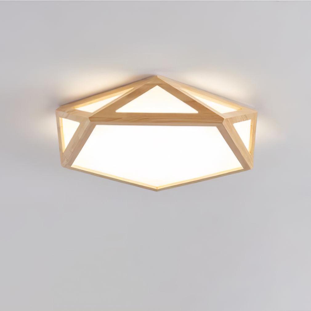 Diamond Wooden Ceiling Lamp - Lumpaz
