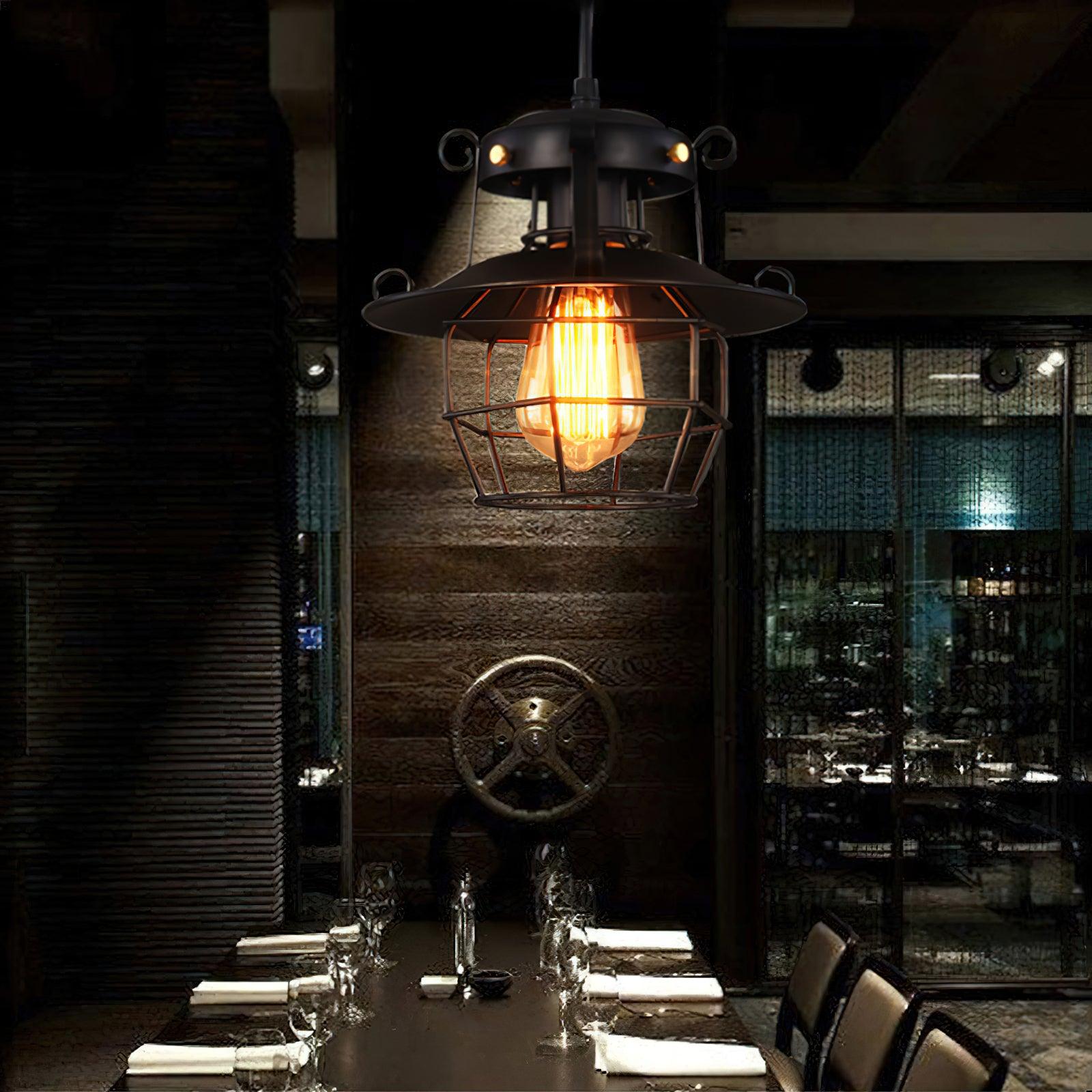 Retro Birdcage Pendant Light - Lumpaz