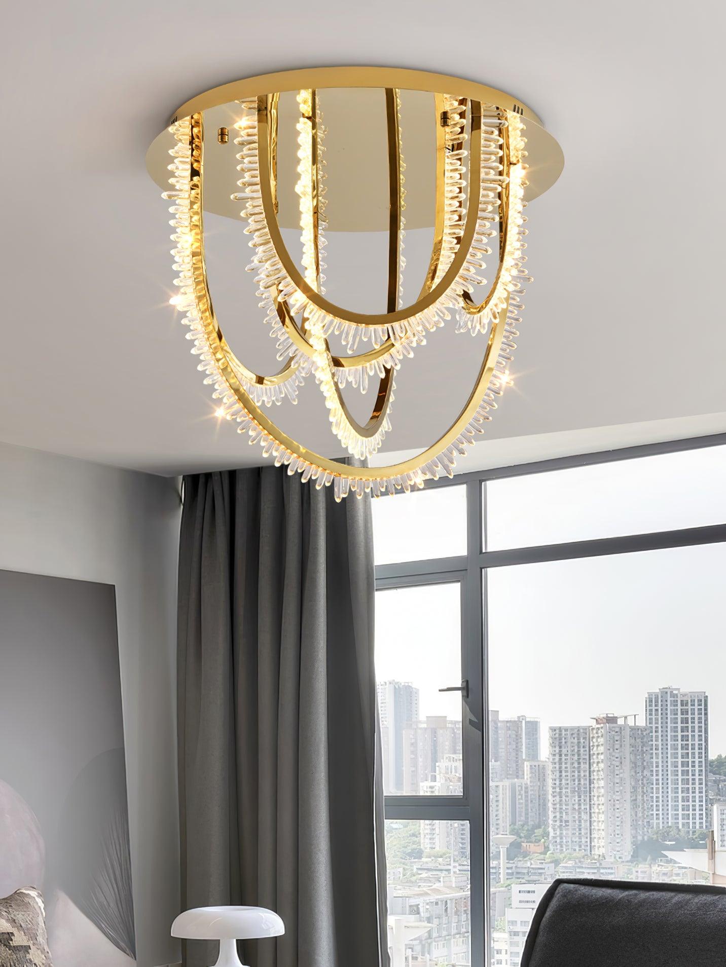 Crystal Corde Ceiling Light - Lumpaz