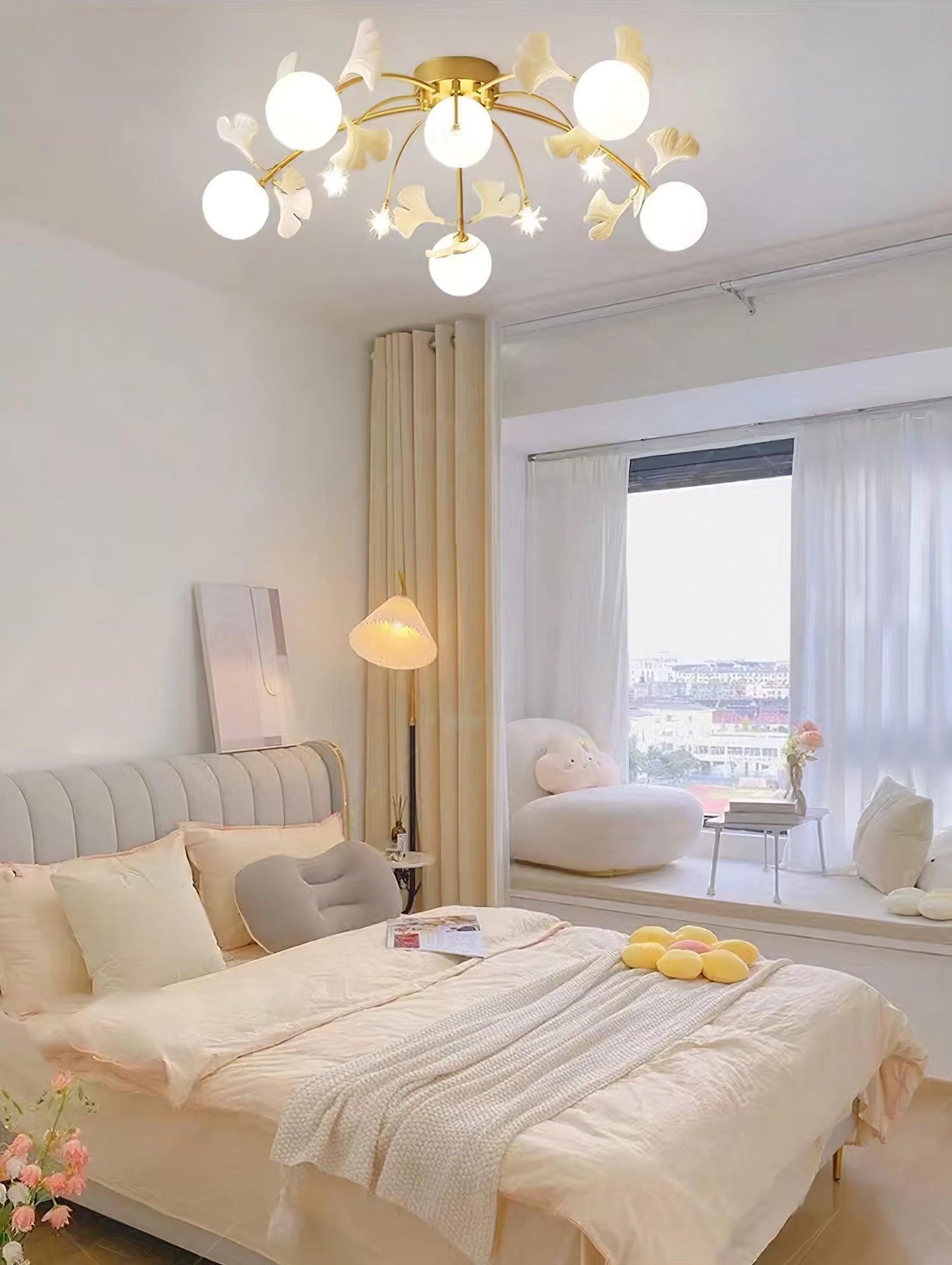 Ginkgo Glass Ceiling Lamp - Lumpaz