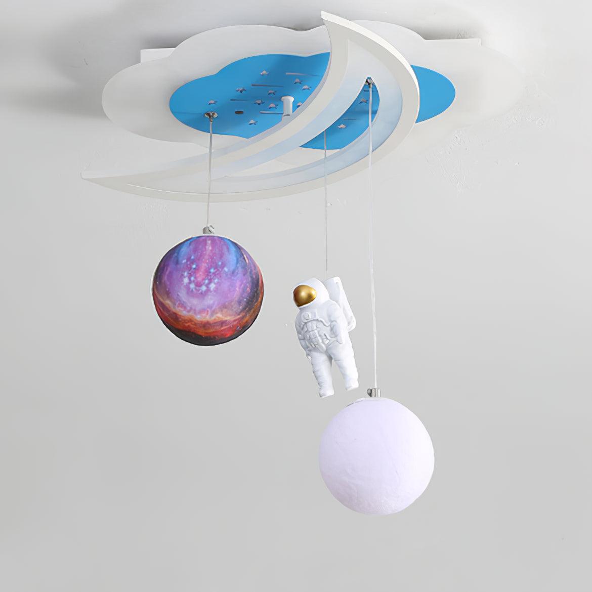 Space Astronaut Star Ceiling Lamp - Lumpaz