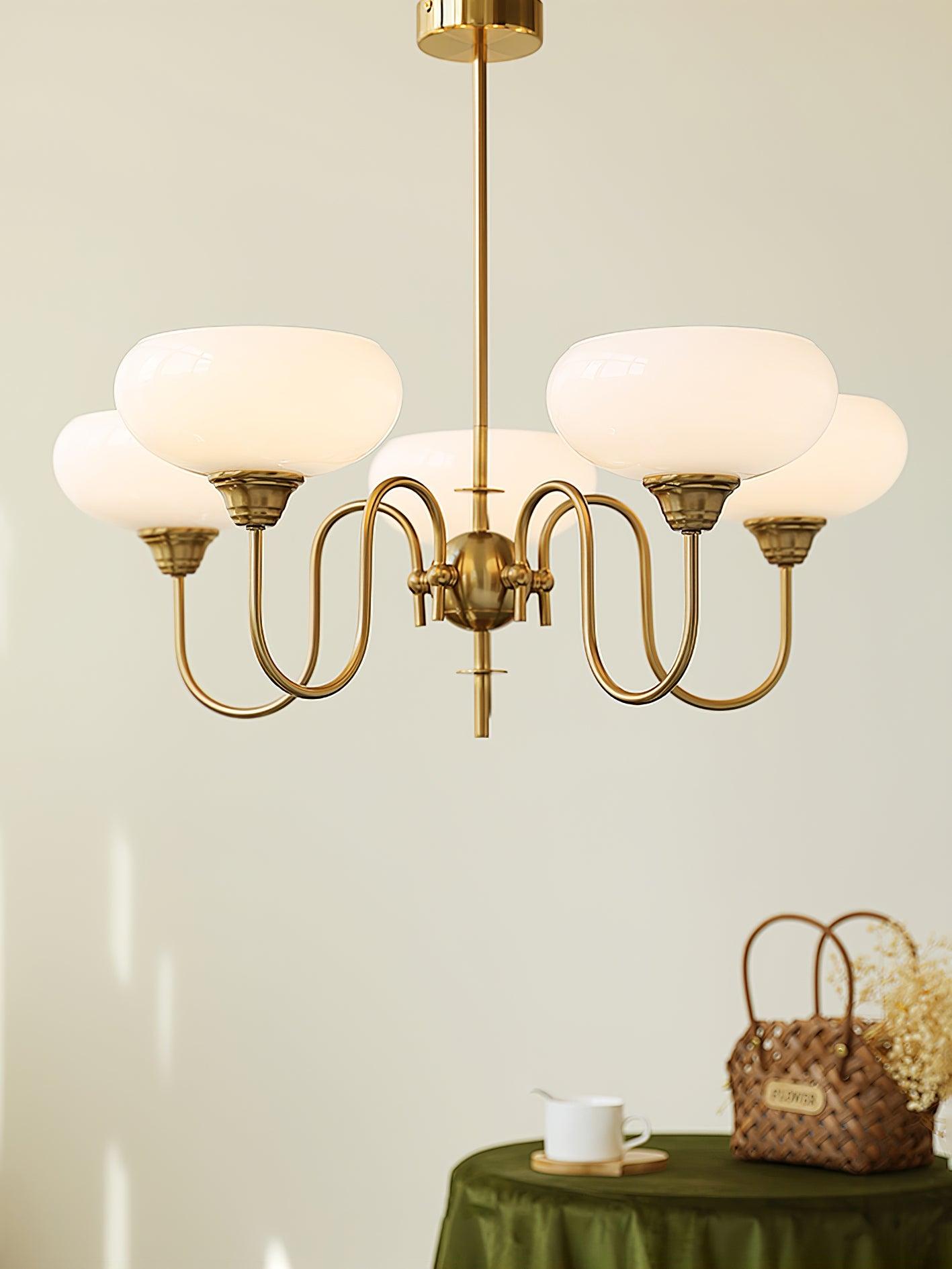 Creamy Persimmon Chandelier - Lumpaz
