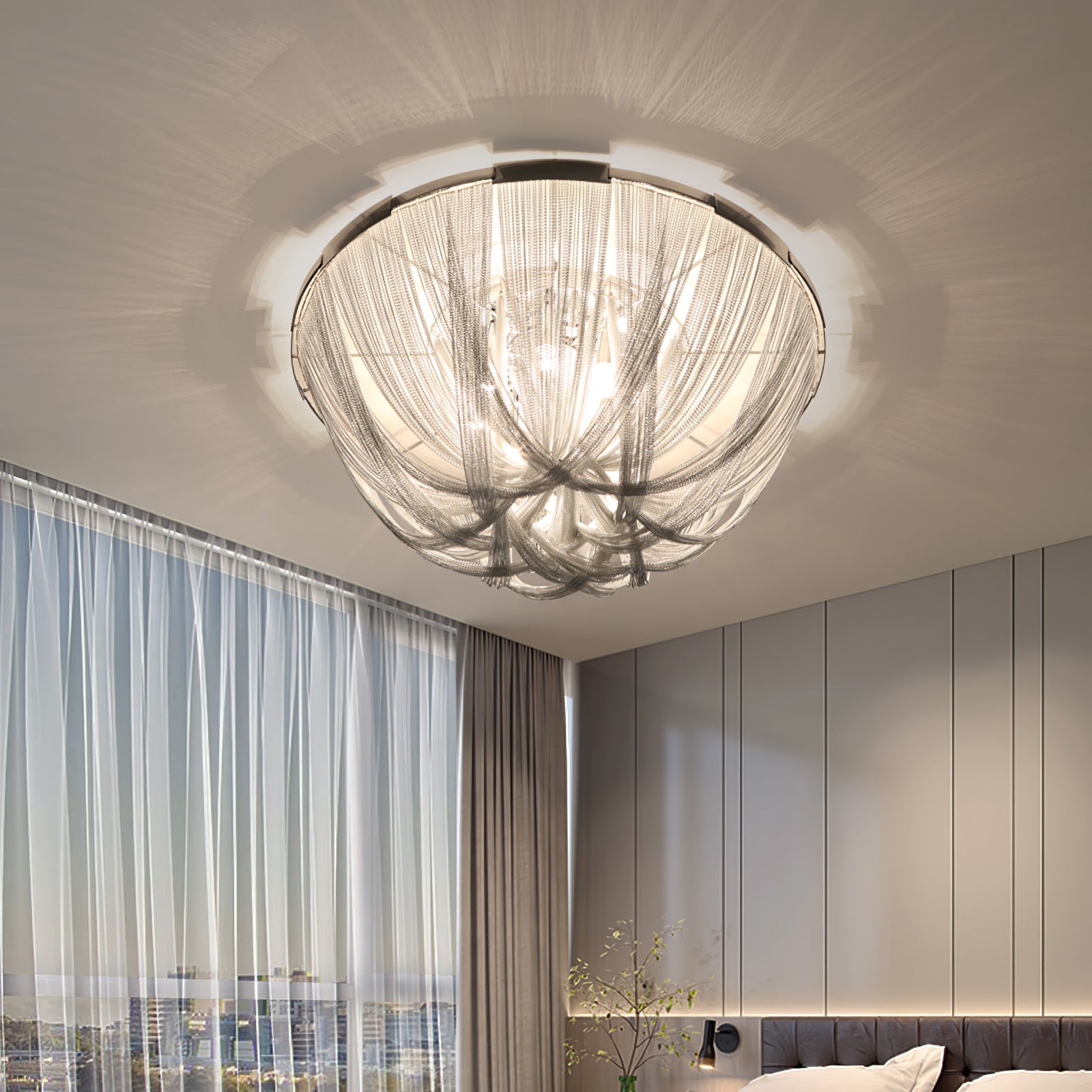 Tassel Aluminum Chain Ceiling Light - Lumpaz