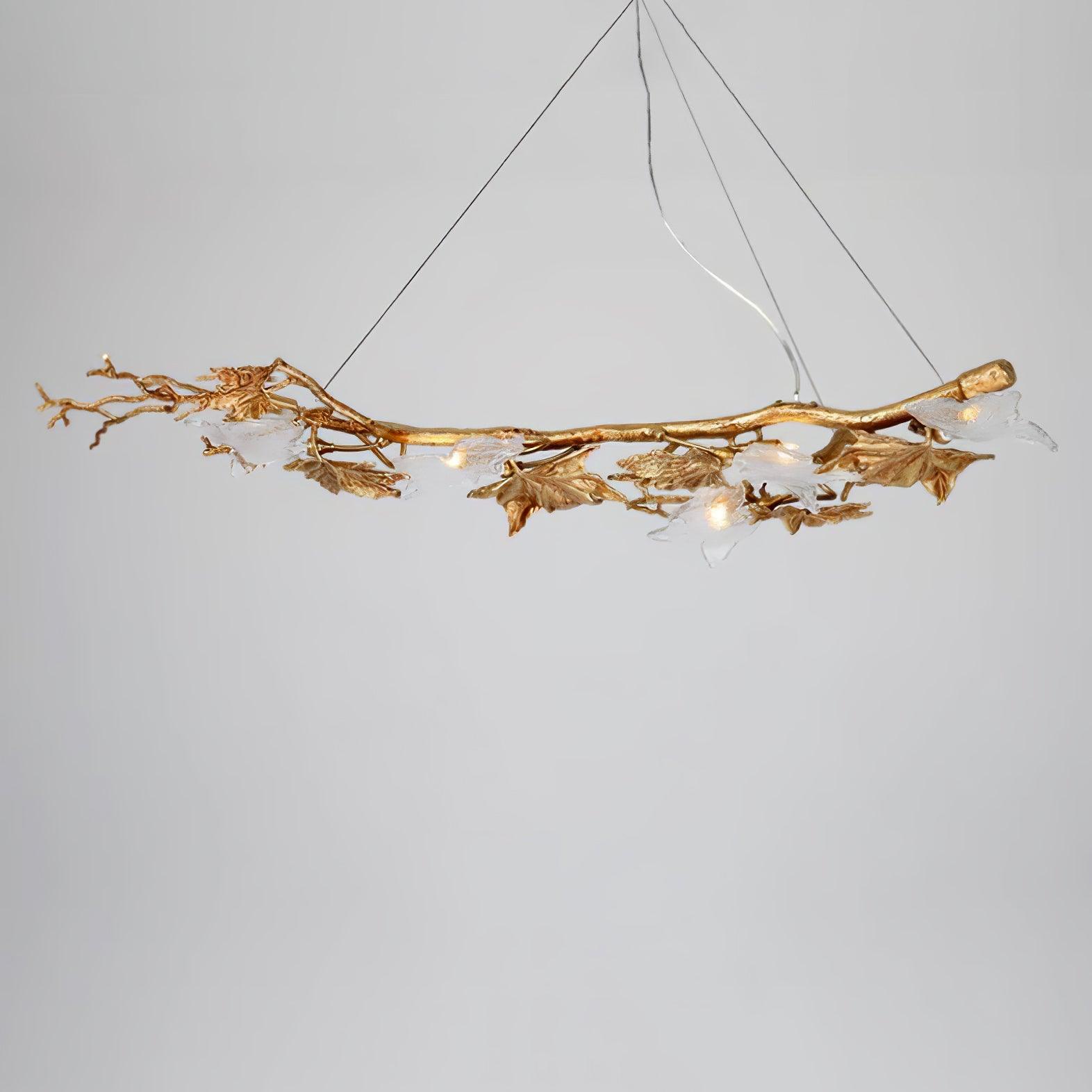 Folio Branch Brass Chandelier - Lumpaz