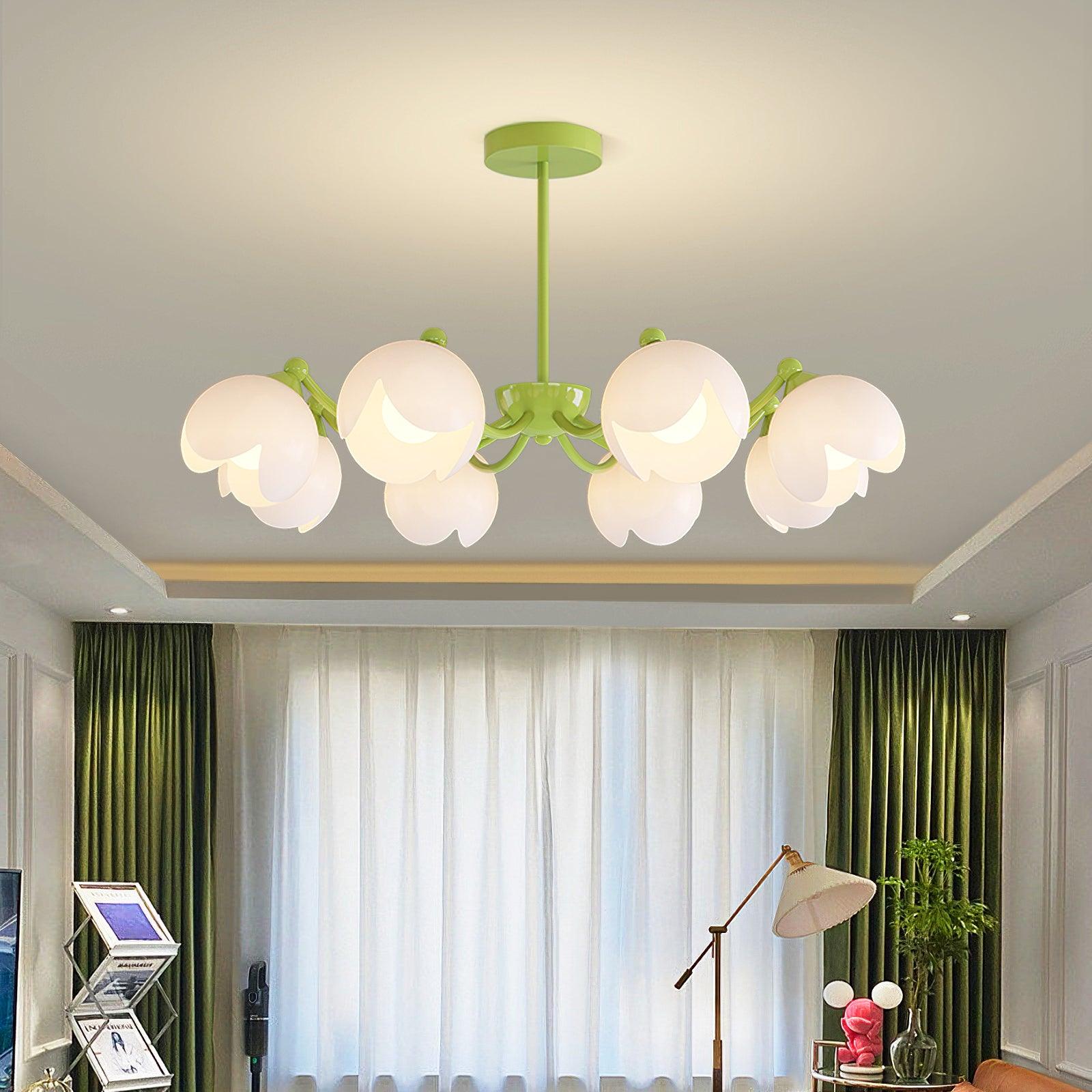 Murano Cream Chandelier - Lumpaz