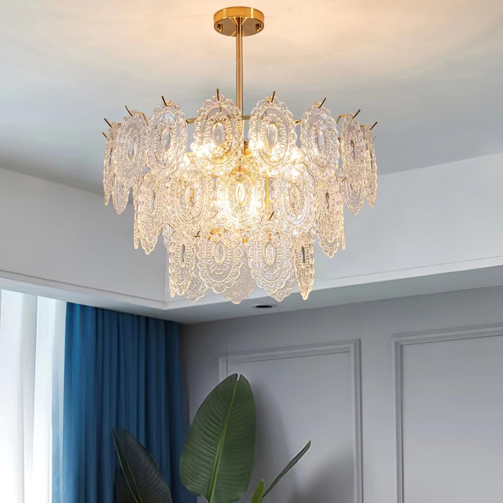 Wave Glass Chandelier - Lumpaz