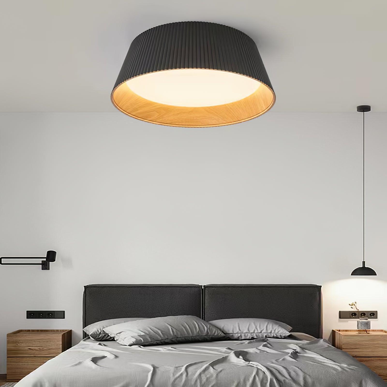 Modern Ribbed Ceiling Light - Lumpaz