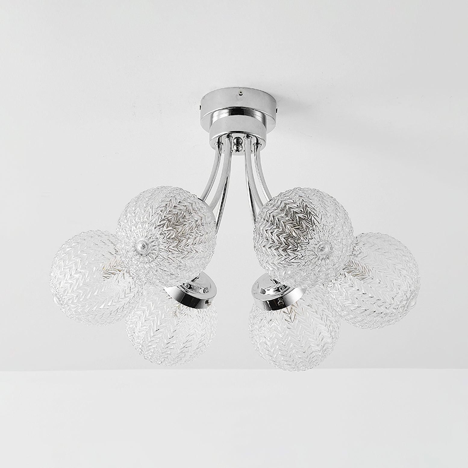 Carved Glass Ceiling Lamp - Lumpaz