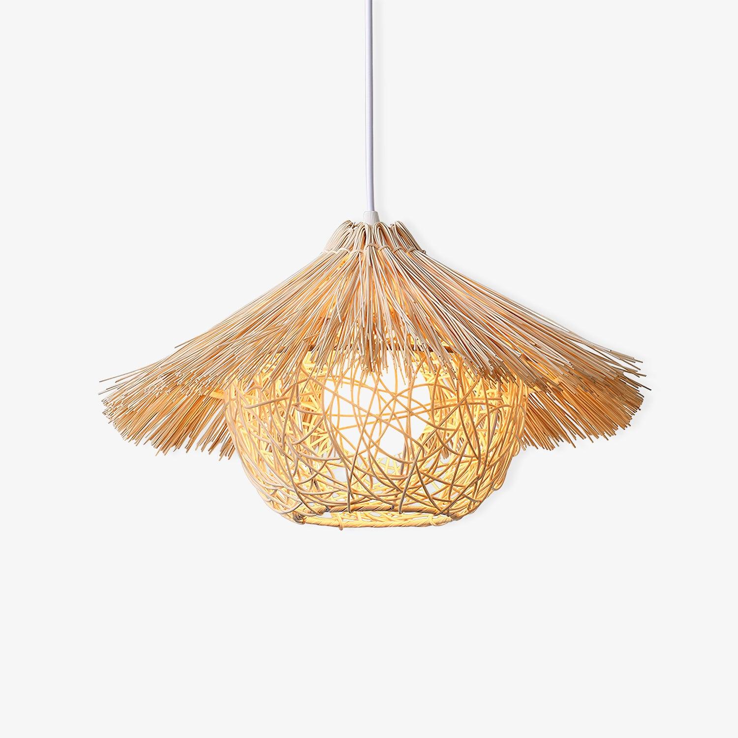 Straw Hat Pendant Light - Lumpaz