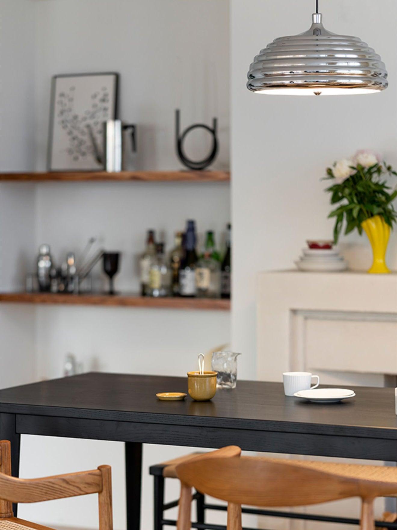 Saturno Chrome Pendant Lamp - Lumpaz