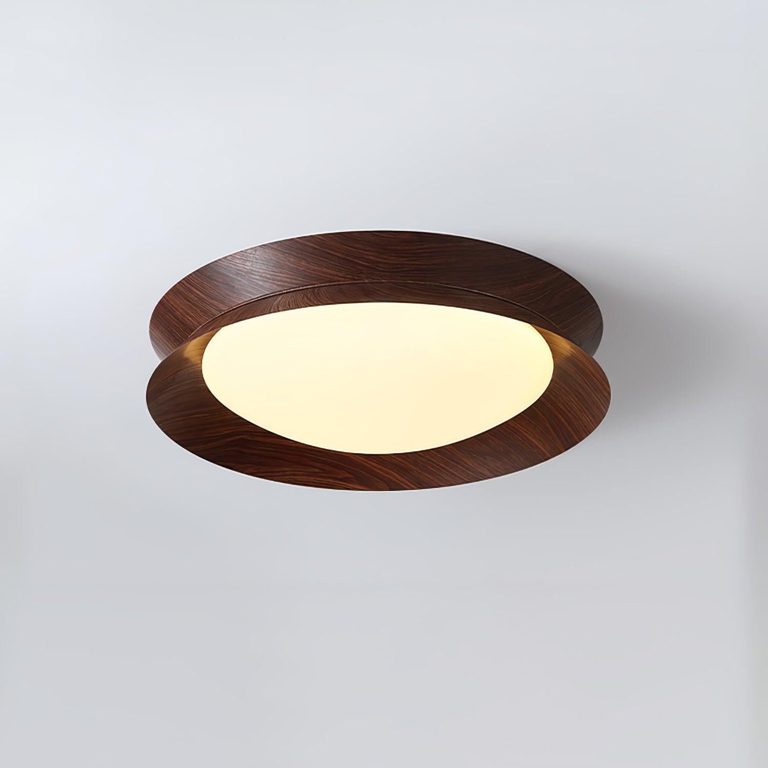 Wood Grain Round Ceiling Light - Lumpaz